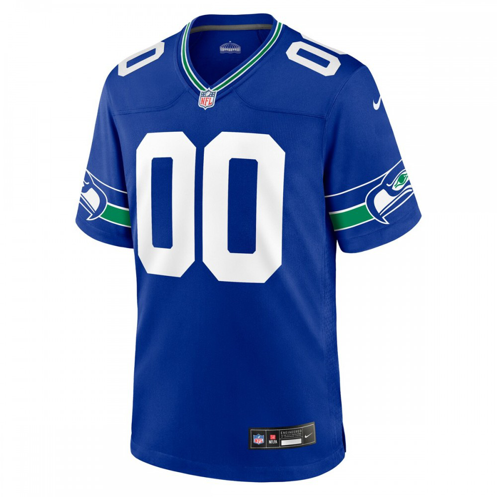 Seattle Seahawks Nike Throwback Custom Jersey - Royal-Profan Arena