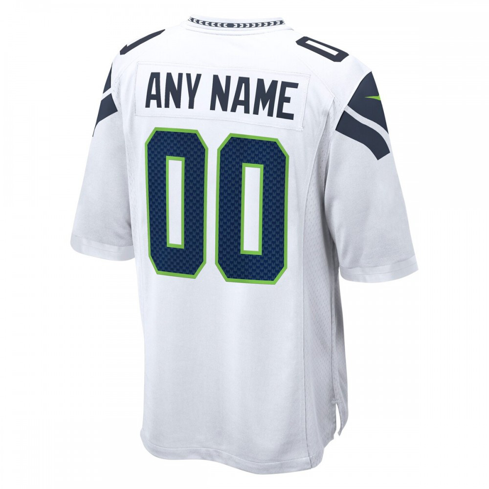 Seattle Seahawks Nike Custom Game Jersey - White-Profan Arena