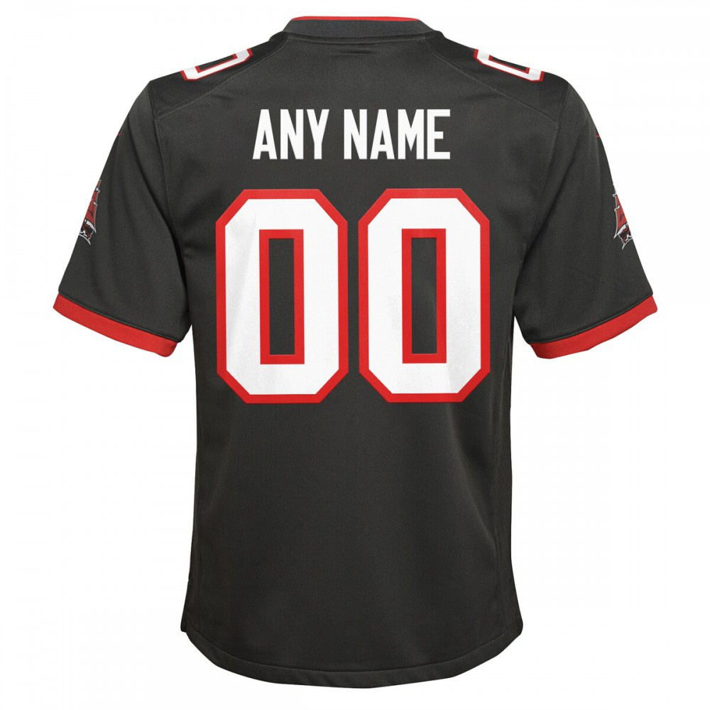 Tampa Bay Buccaneers Nike Youth Alternate Custom Game Jersey - Pewter-Profan Arena