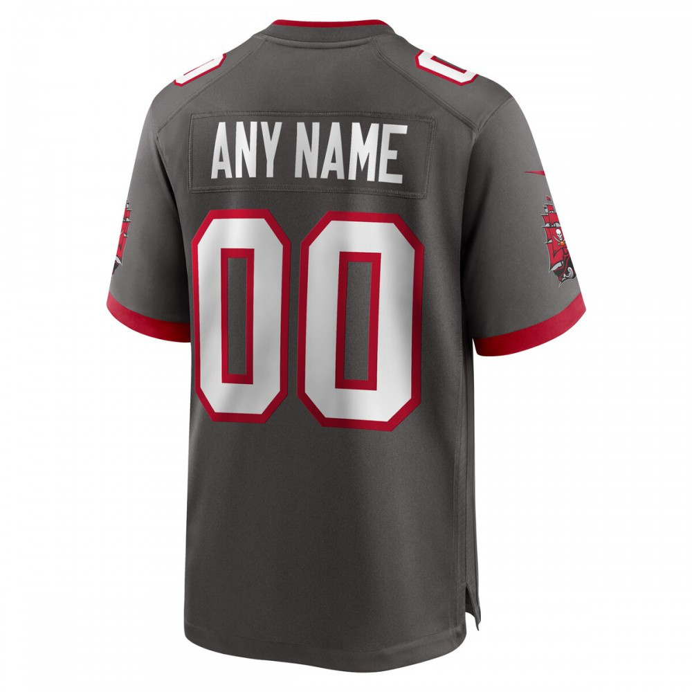 Tampa Bay Buccaneers Nike Alternate Custom Game Jersey - Pewter-Profan Arena