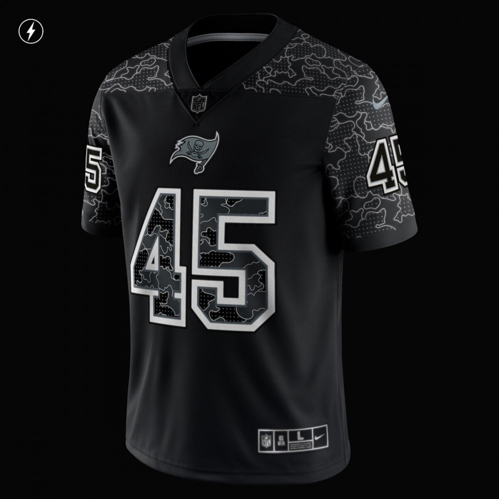 Devin White Tampa Bay Buccaneers Nike RFLCTV Limited Jersey - Black-Profan Arena