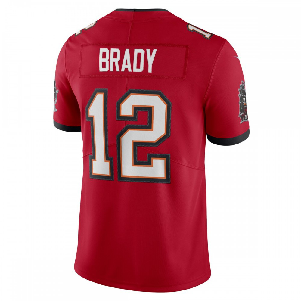 Tom Brady Tampa Bay Buccaneers Nike Captain Vapor Limited Jersey - Red-Profan Arena