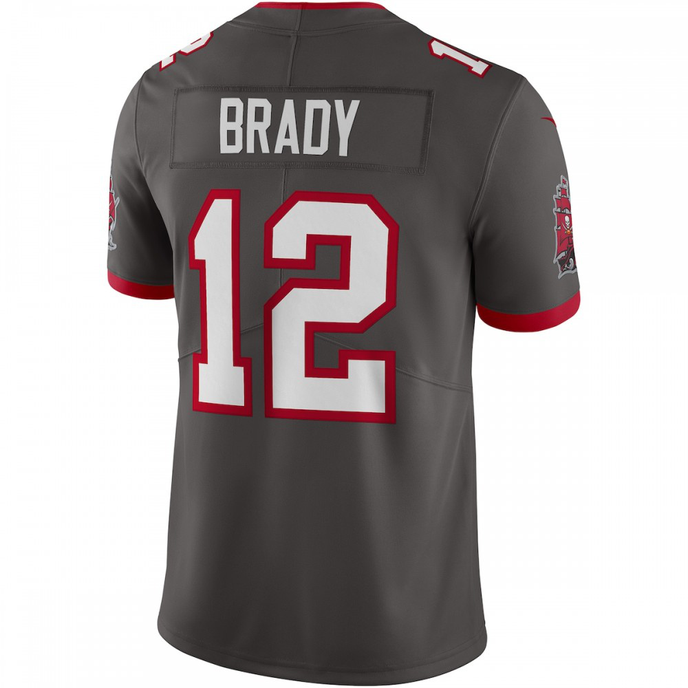 Tom Brady Tampa Bay Buccaneers Nike Alternate Vapor Limited Jersey - Pewter-Profan Arena