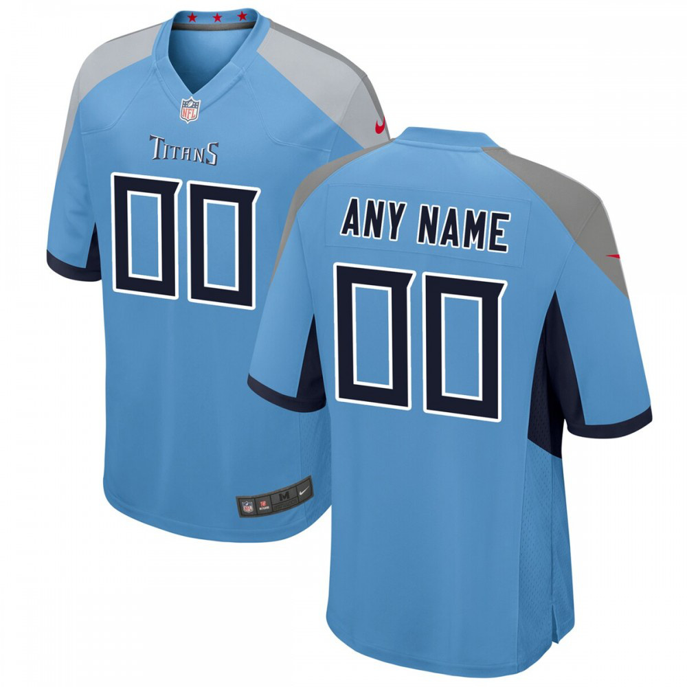 Tennessee Titans Nike Youth Alternate Custom Game Jersey - Light Blue-Profan Arena