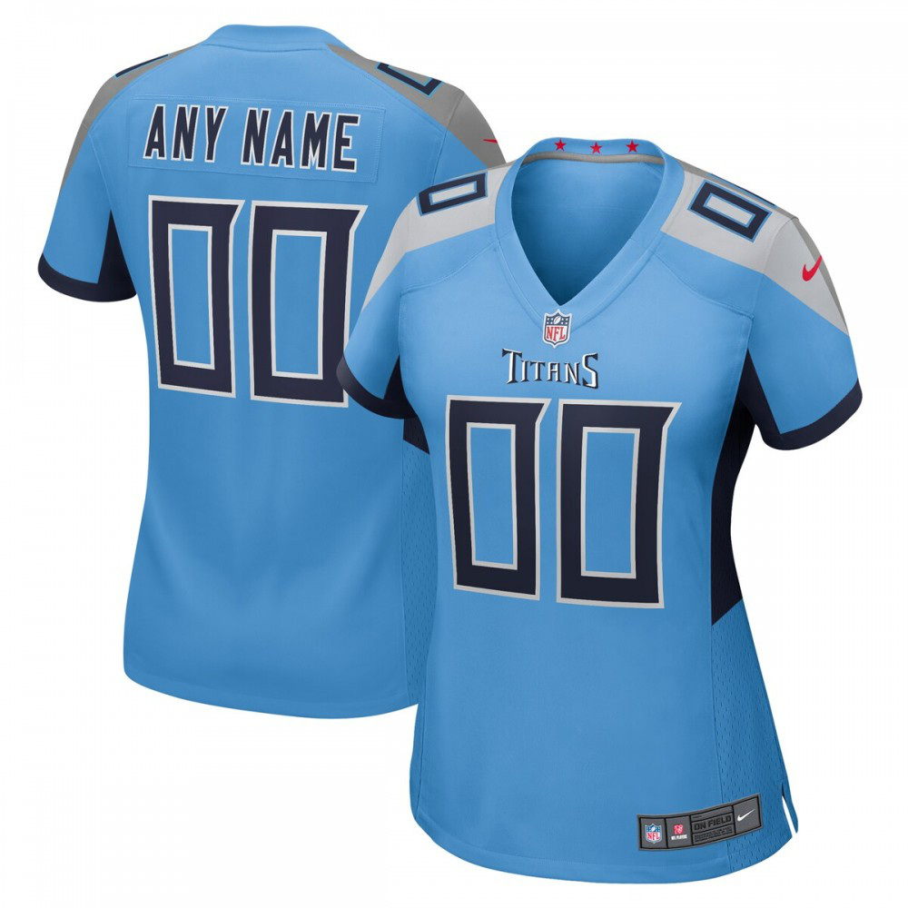 Tennessee Titans Nike Women's Alternate Custom Game Jersey - Light Blue-Profan Arena
