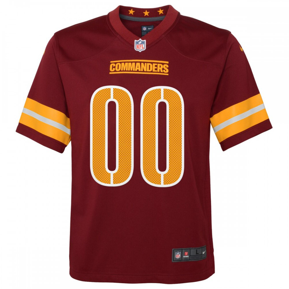 Washington Commanders Nike Youth Game Custom Player Jersey - Burgundy-Profan Arena