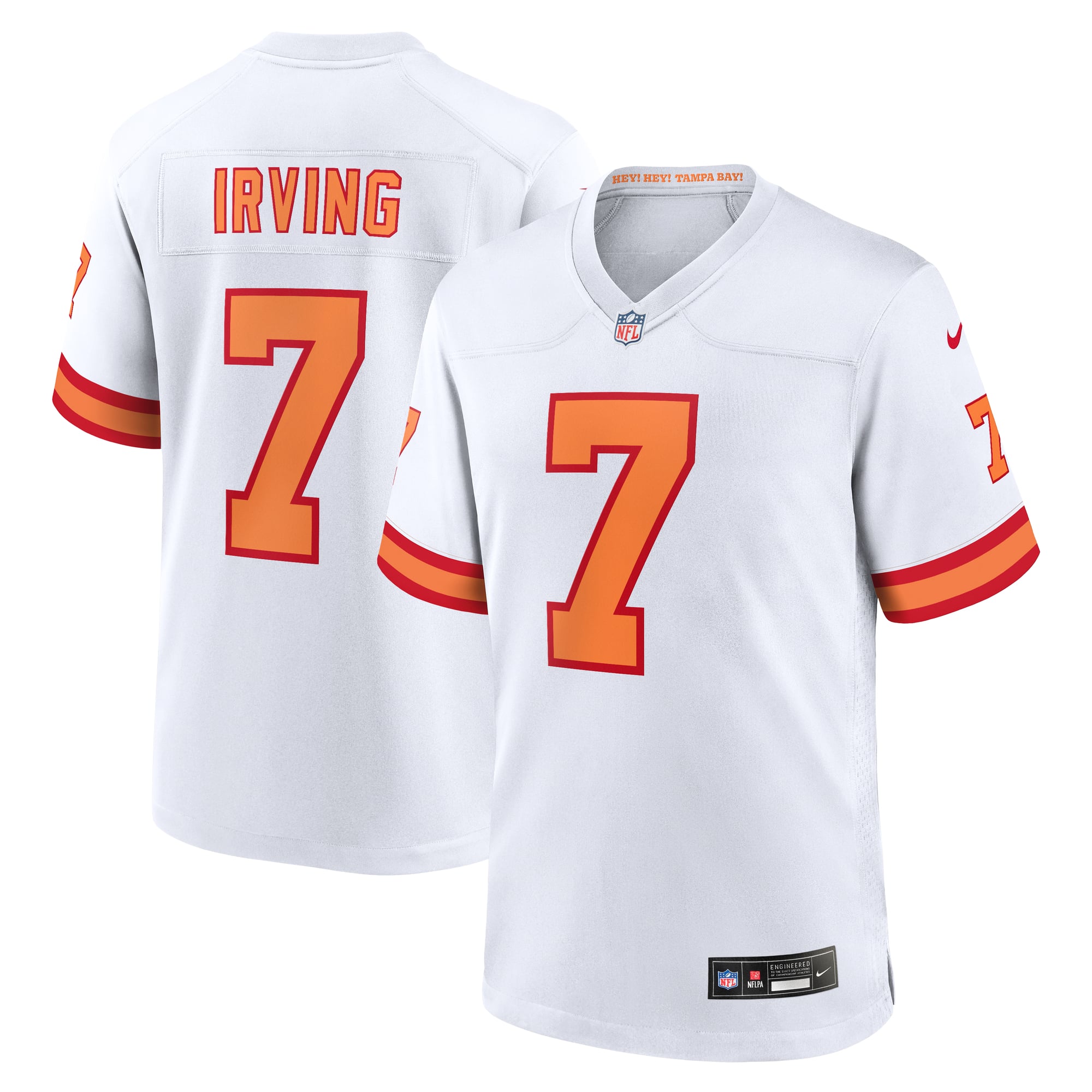 Bucky Irving Tampa Bay Buccaneers Game Jersey - White