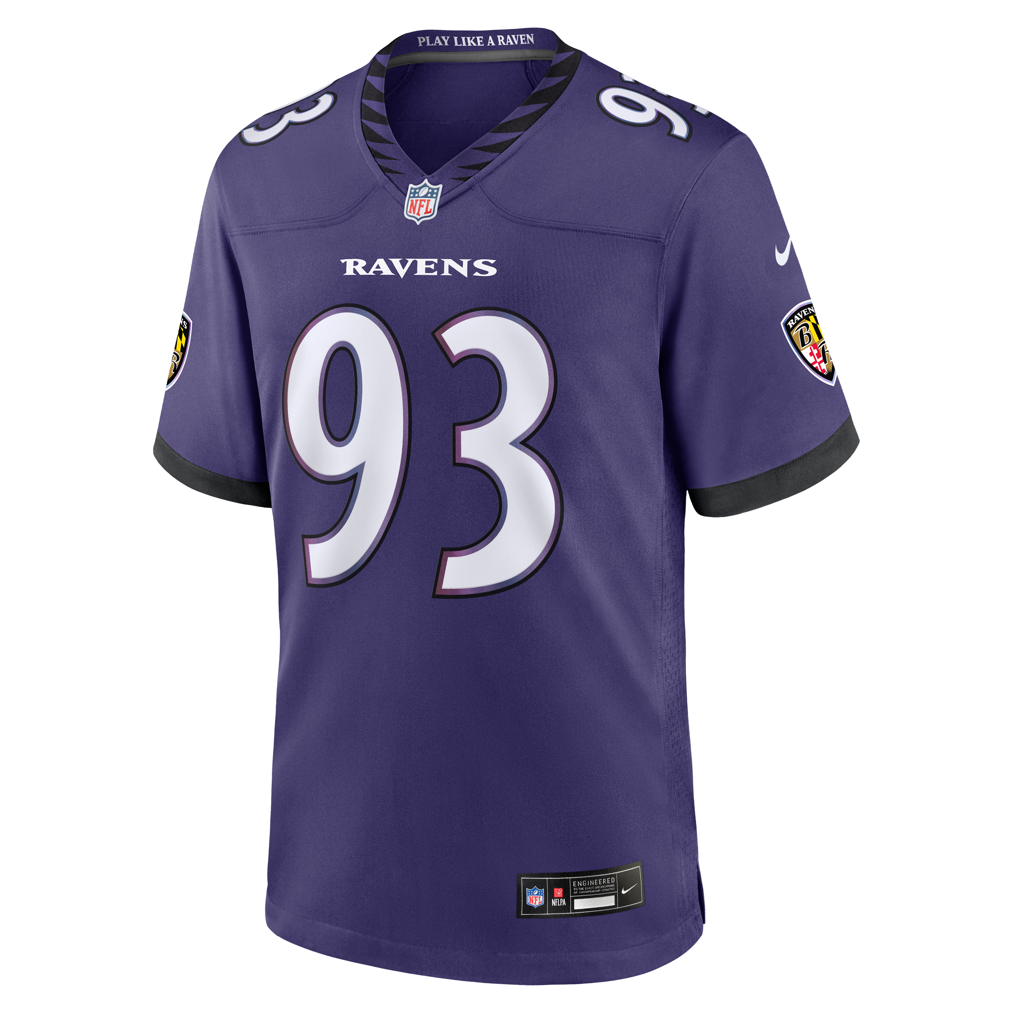 Calais Campbell Baltimore Ravens Team Game Jersey - Purple