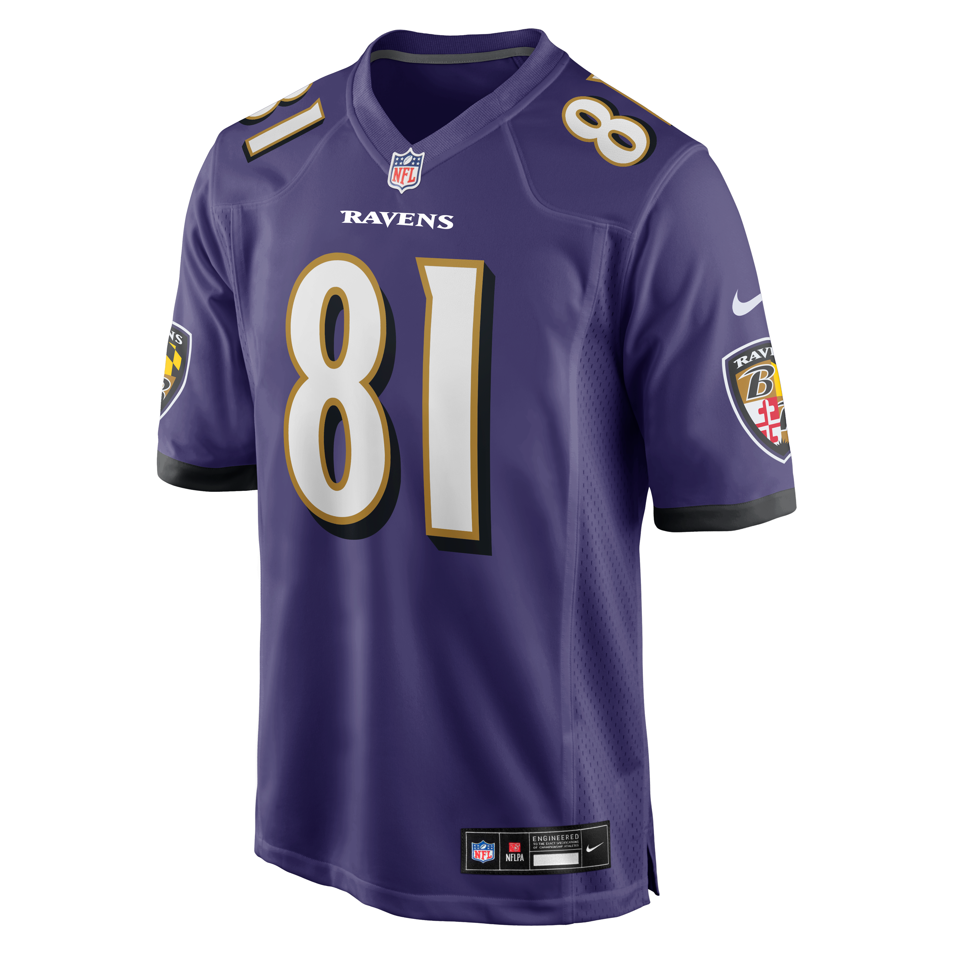 Devontez Walker Baltimore Ravens Team Game Jersey - Purple
