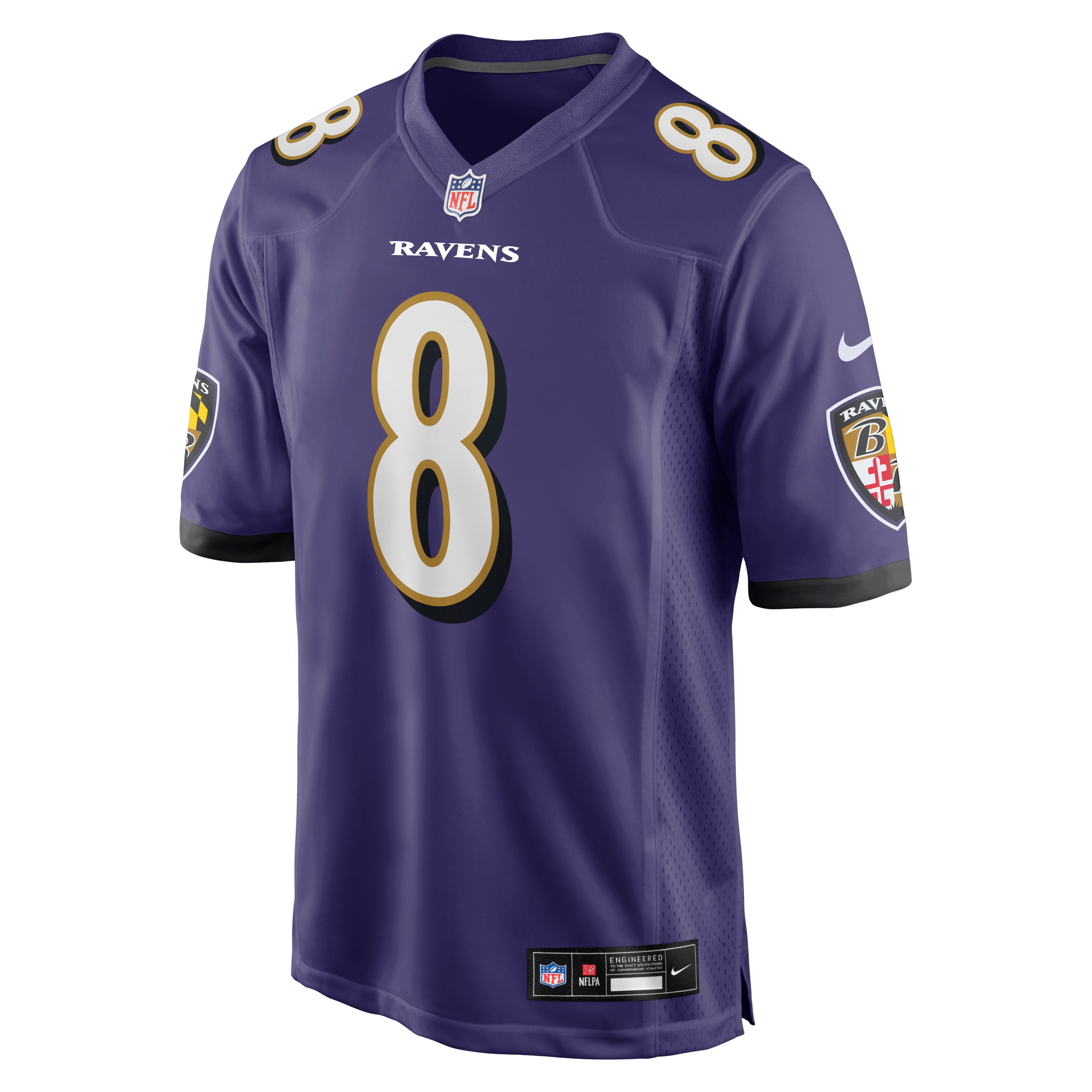 Lamar Jackson Baltimore Ravens Game Jersey - Purple
