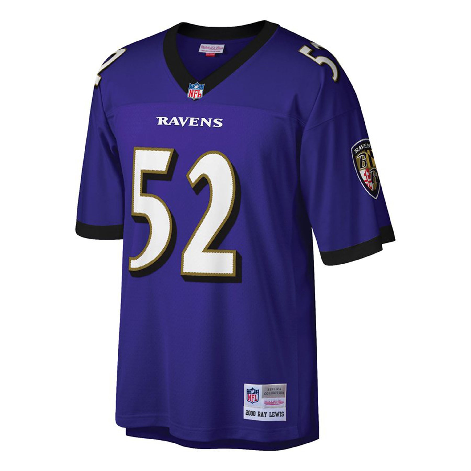 Ray Lewis Baltimore Ravens Player Big & Tall Throwback Jersey - Purple