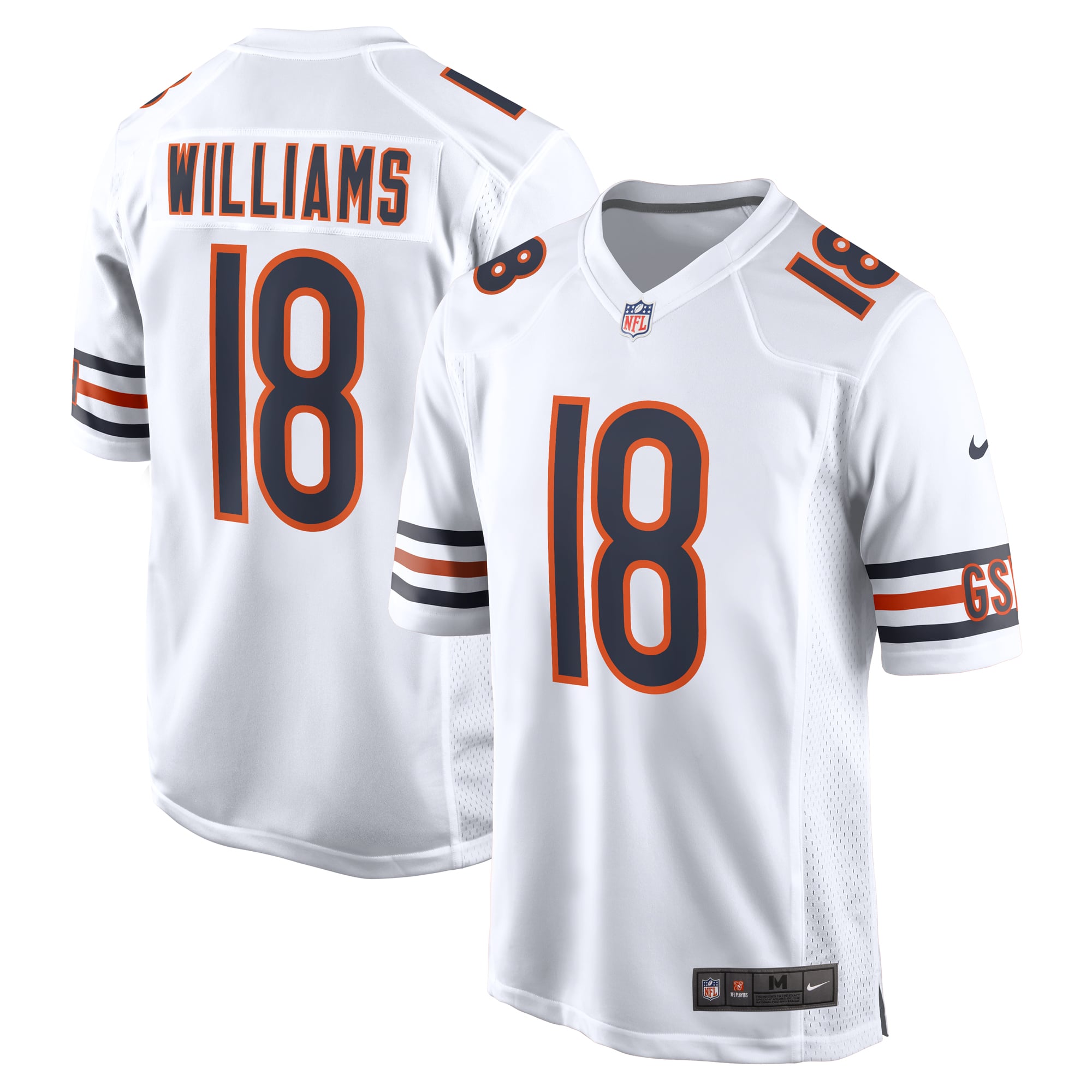 Caleb Williams Chicago Bears Player Game Jersey - White