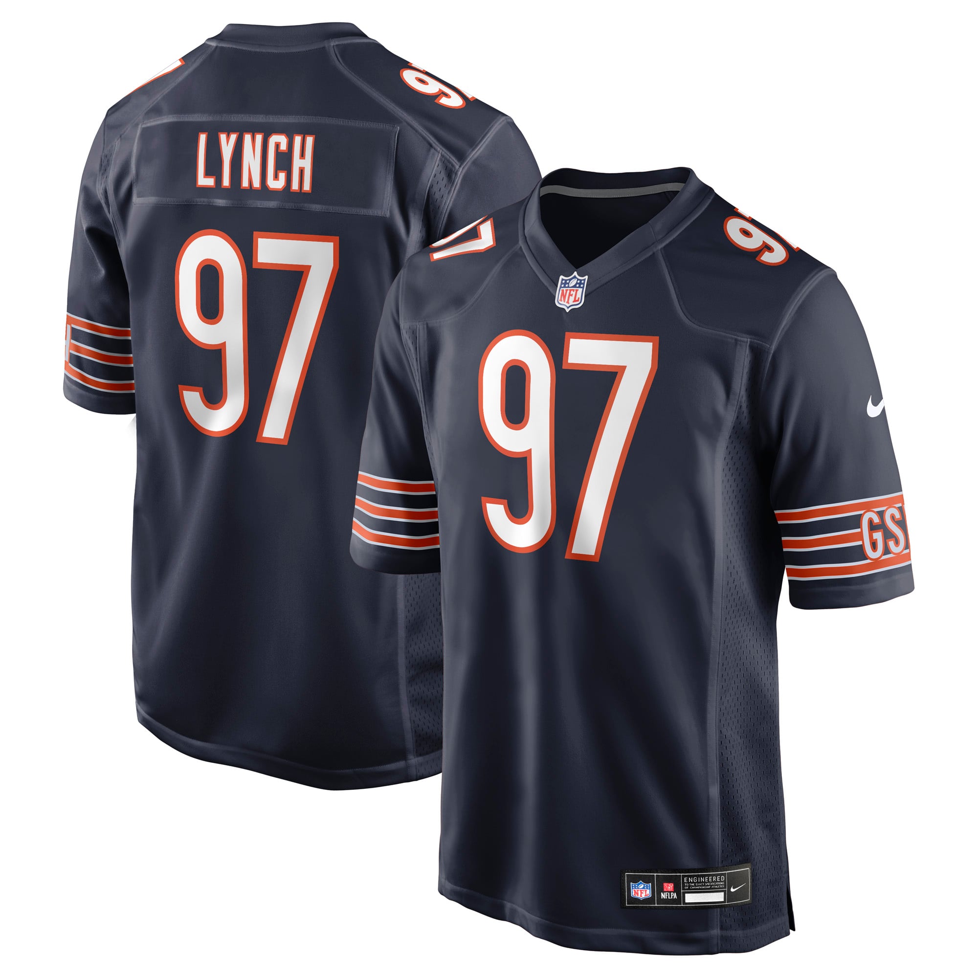 James Lynch Chicago Bears Team Game Jersey - Navy