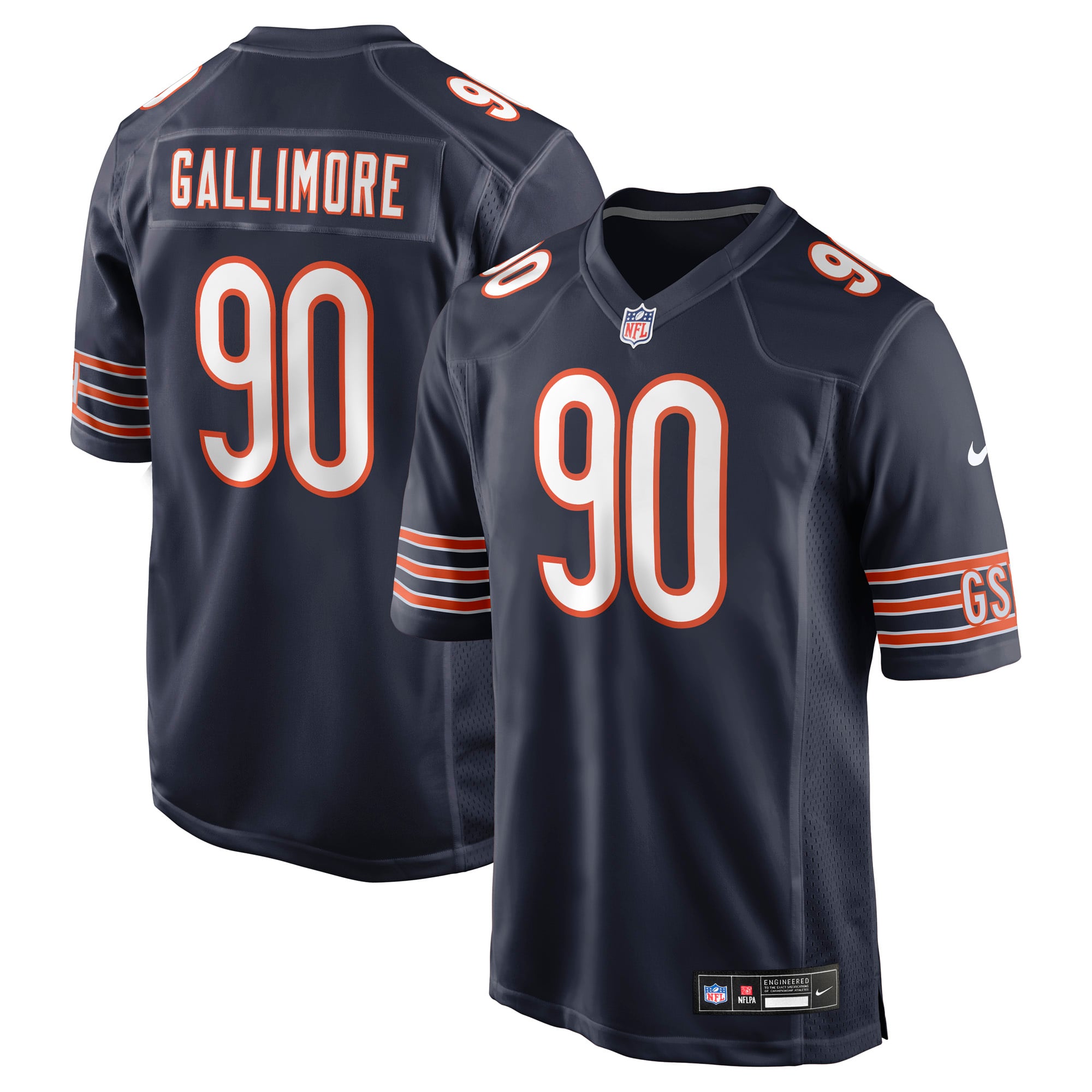 Neville Gallimore Chicago Bears Team Game Jersey - Navy