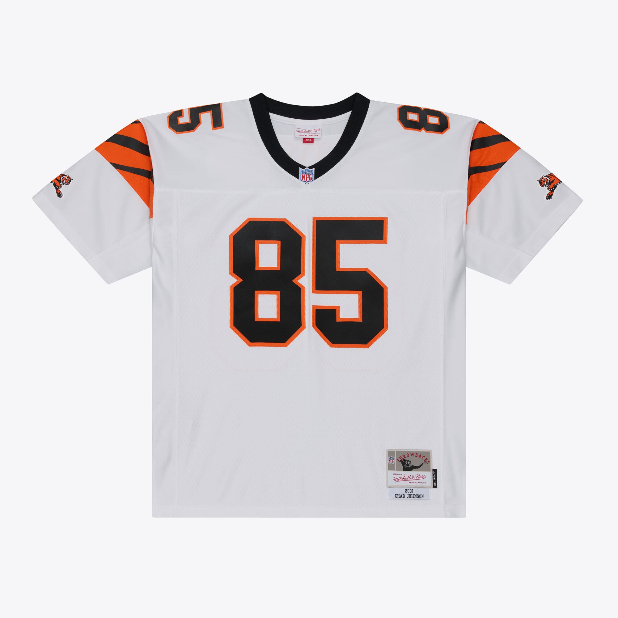 Chad Johnson Cincinnati Bengals Player Throwback Jersey - White