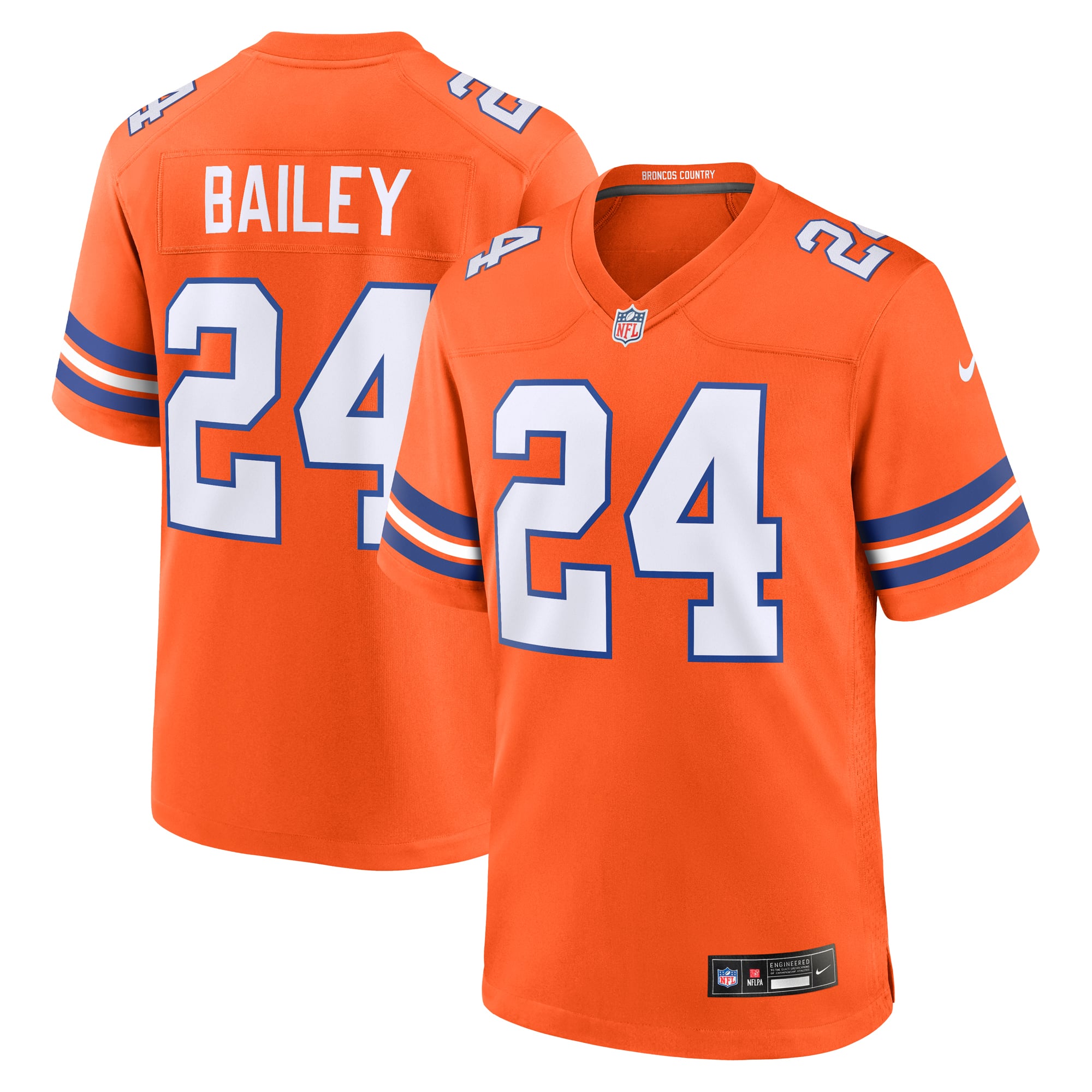 Champ Bailey Denver Broncos Player Alternate Game Jersey - Orange