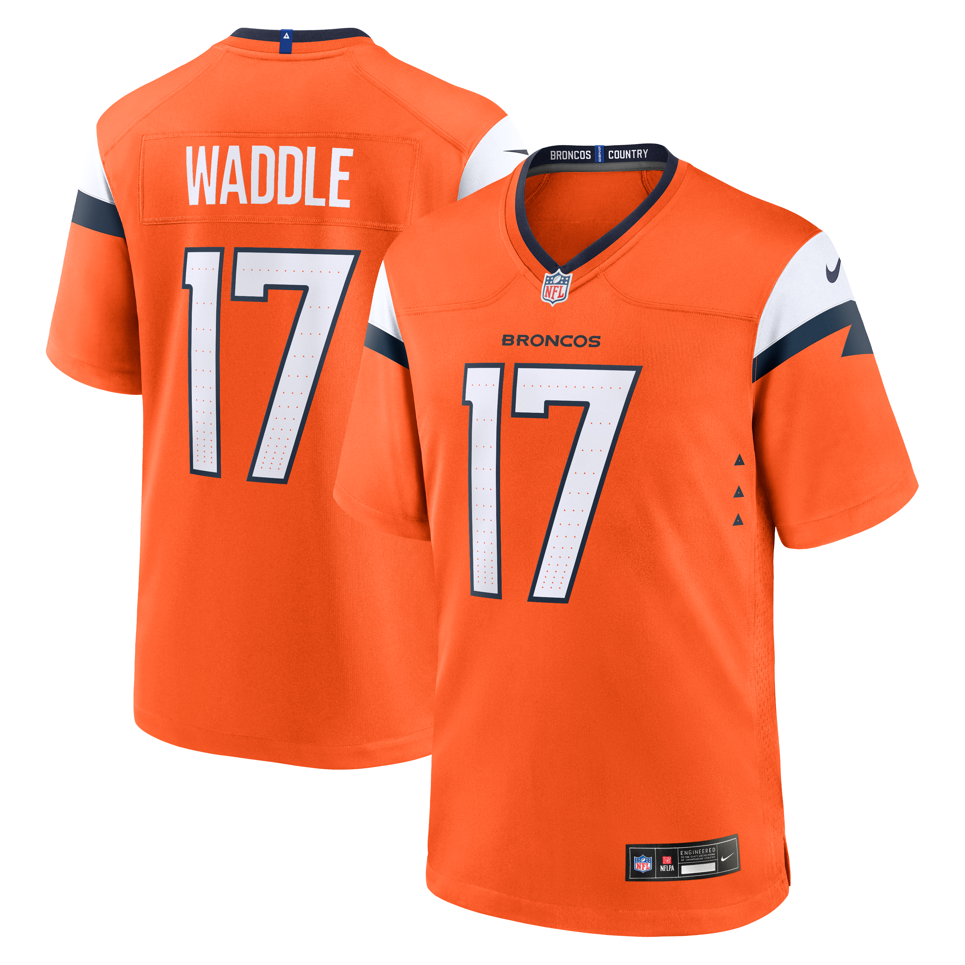 Jaylen Waddle Denver Broncos Game Jersey - Orange