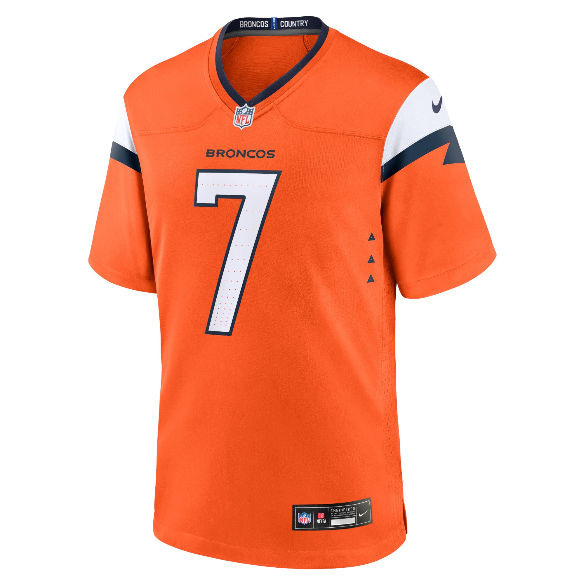 John Elway Denver Broncos Team Player Game Jersey - Orange