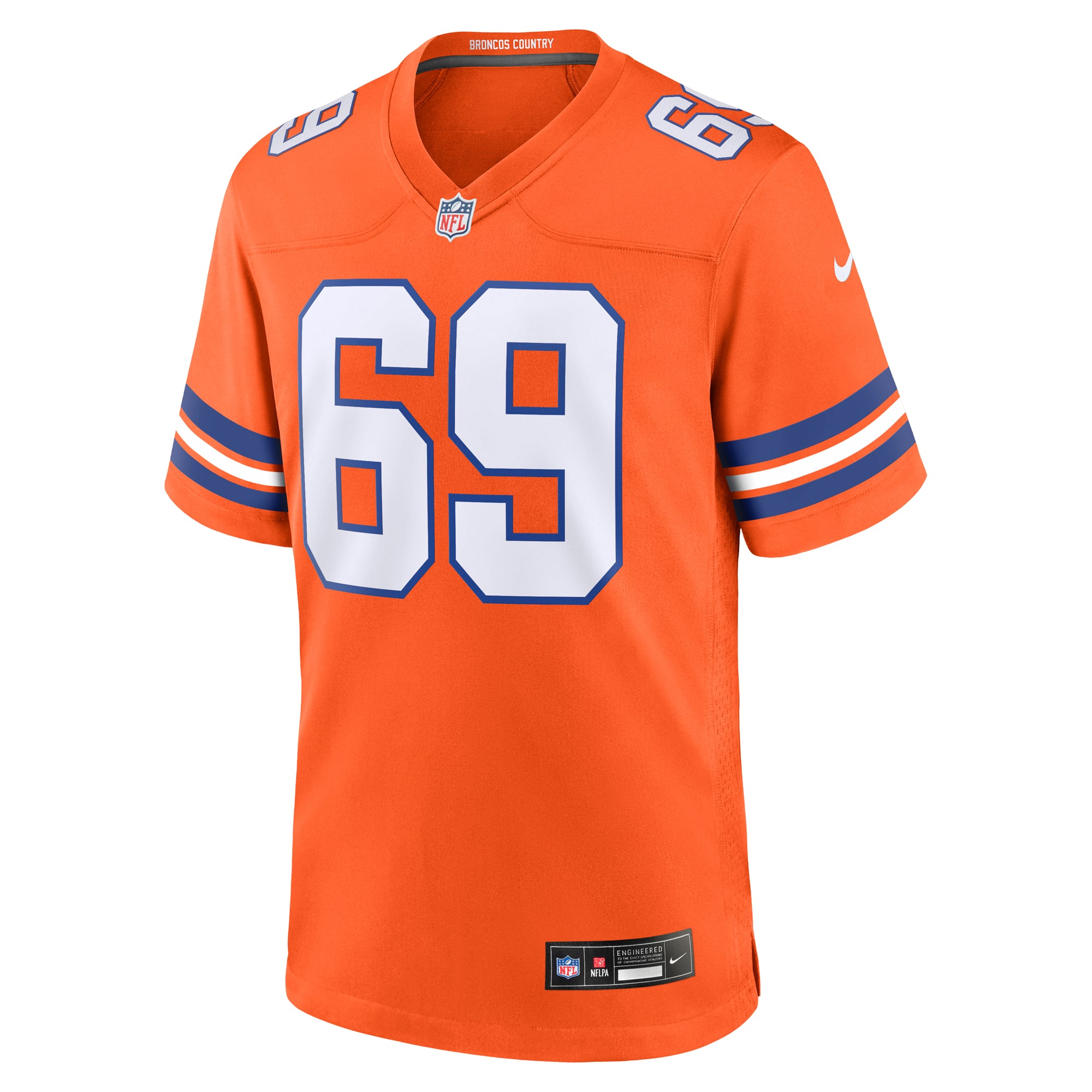 Mark Schlereth Denver Broncos Player Alternate Game Jersey - Orange