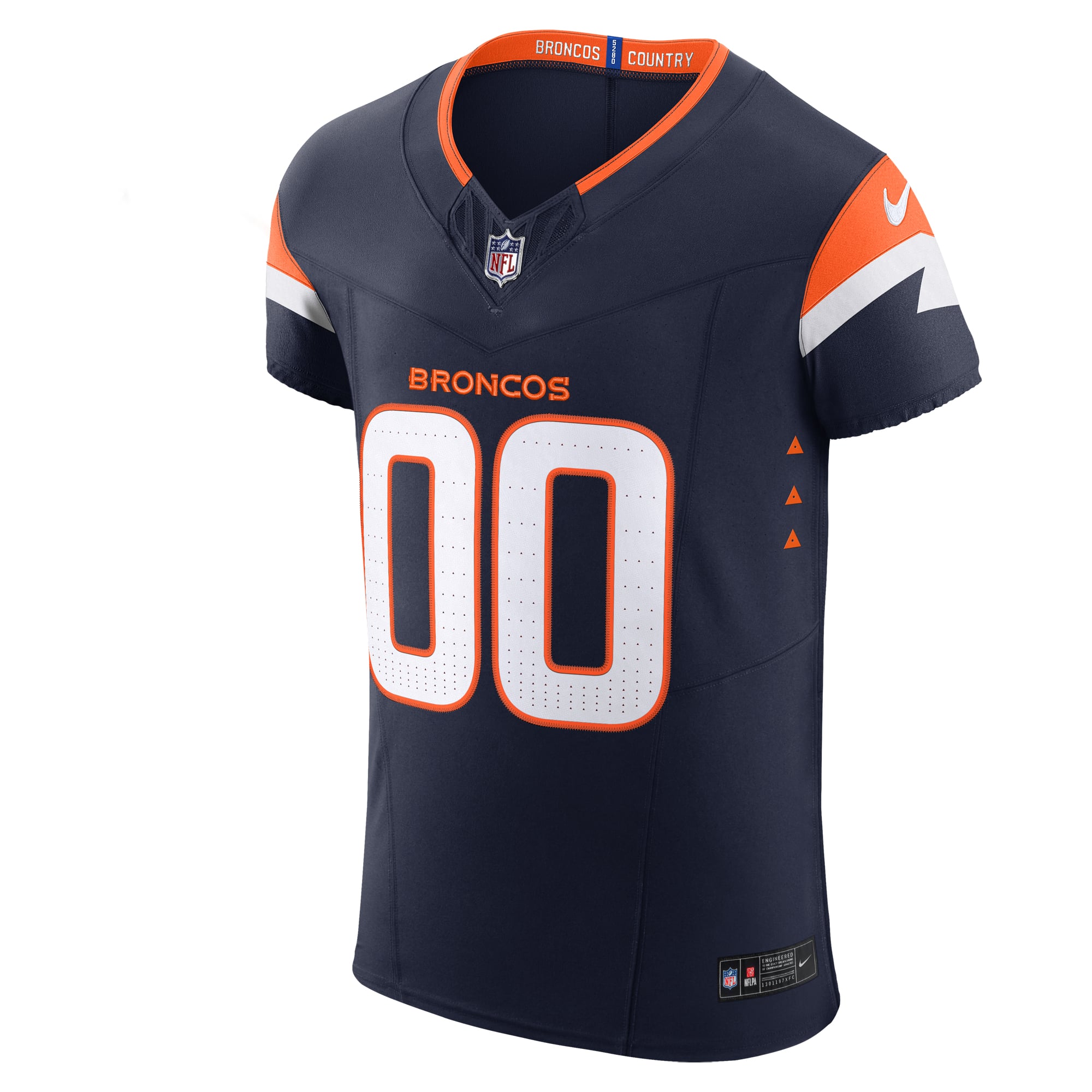 Denver Broncos Alternate Vapor F.U.S.E. Elite Custom Jersey - Navy
