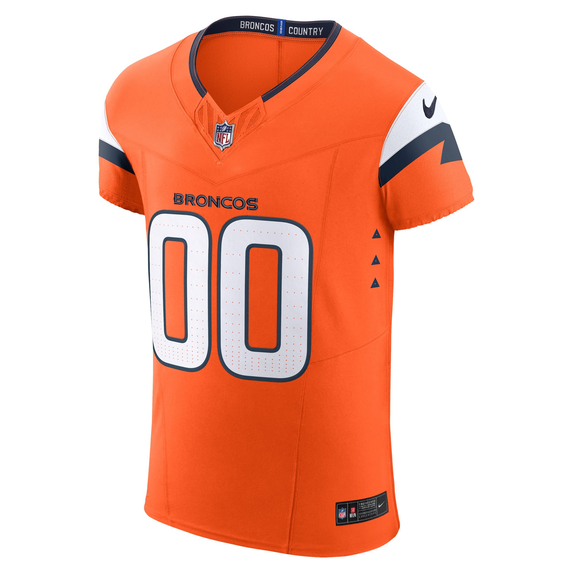 Denver Broncos Team Vapor F.U.S.E. Elite Custom Jersey - Orange