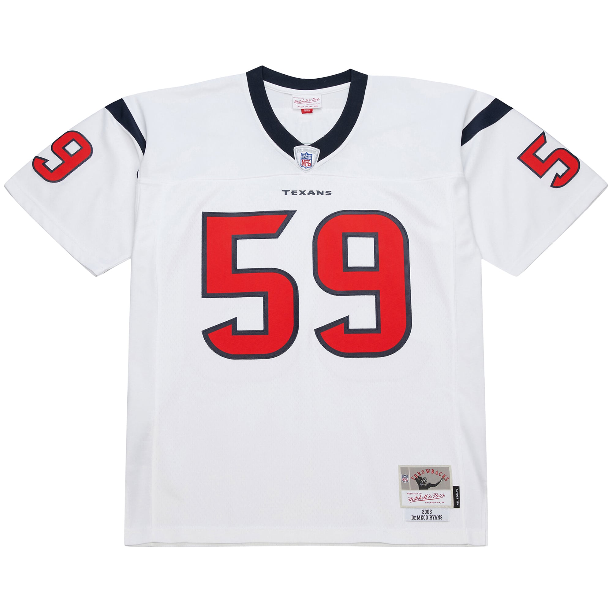DeMeco Ryans Houston Texans Throwback Jersey - White