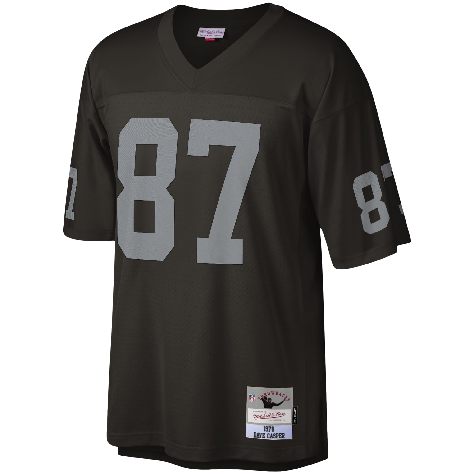 Dave Casper Las Vegas Raiders Throwback Jersey - Black