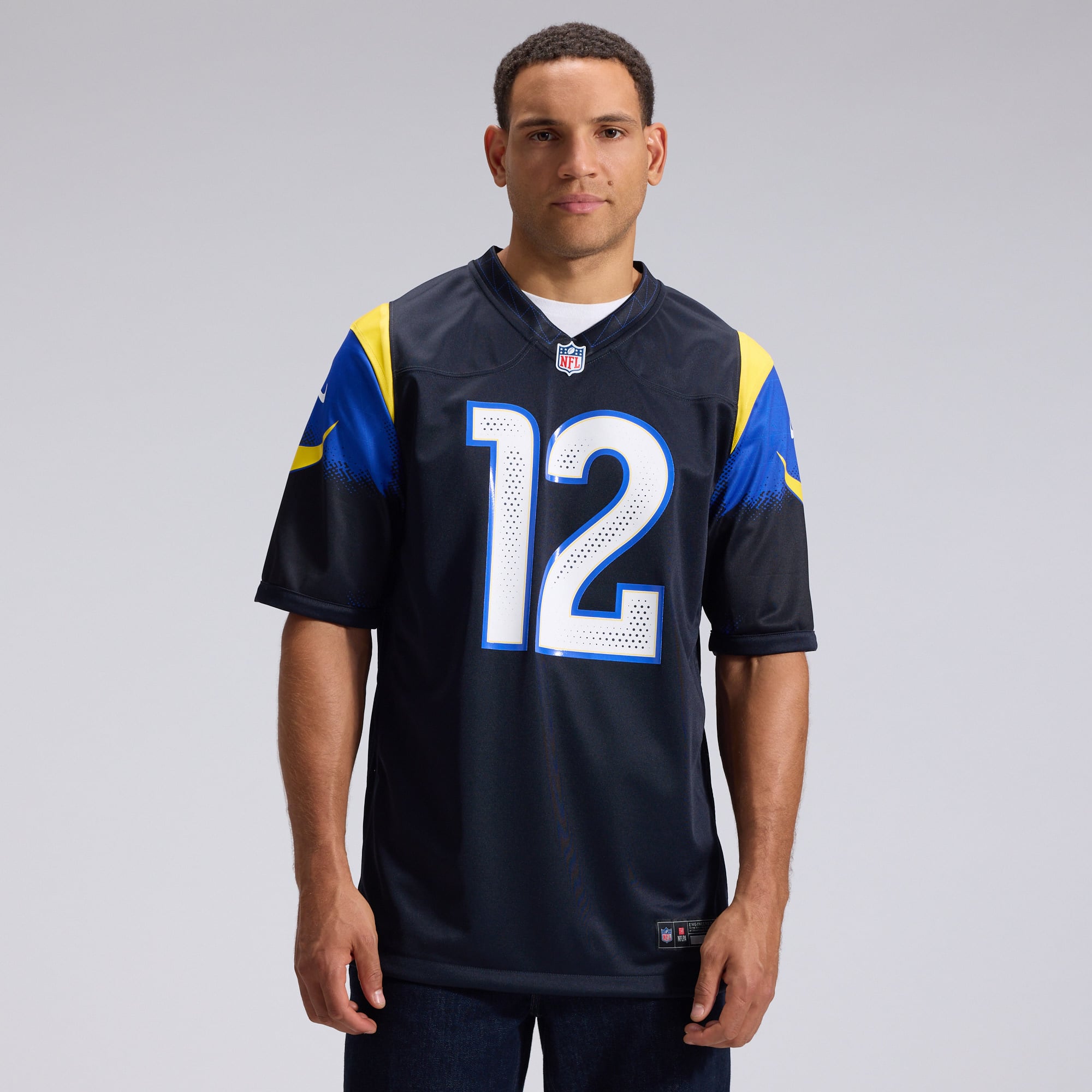 Puka Nacua Los Angeles Rams Rivalries Game Jersey - Blue