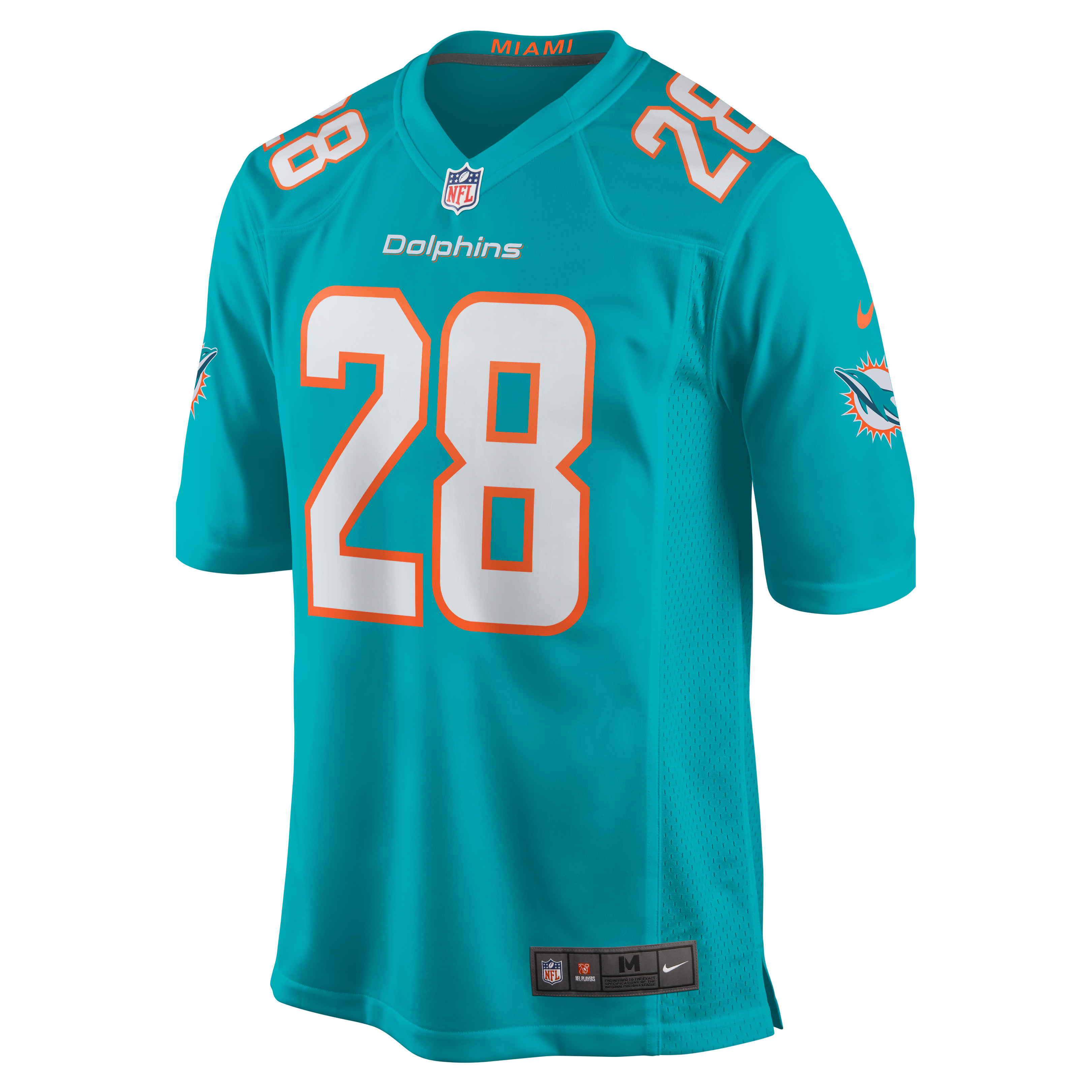 De’Von Achane Miami Dolphins Player Game Jersey - Aqua