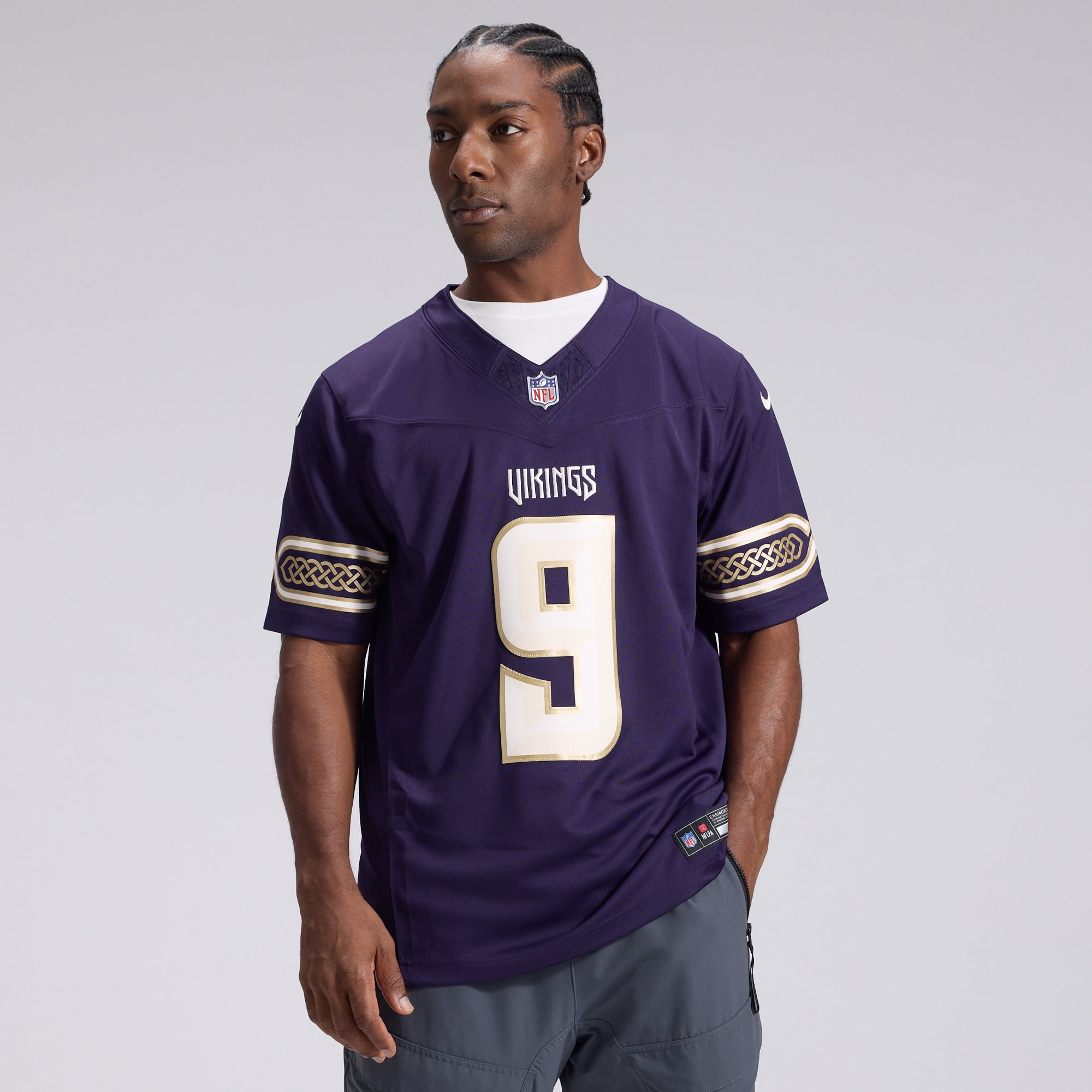 J.J. McCarthy Minnesota Vikings Rivalries Limited Jersey - Purple
