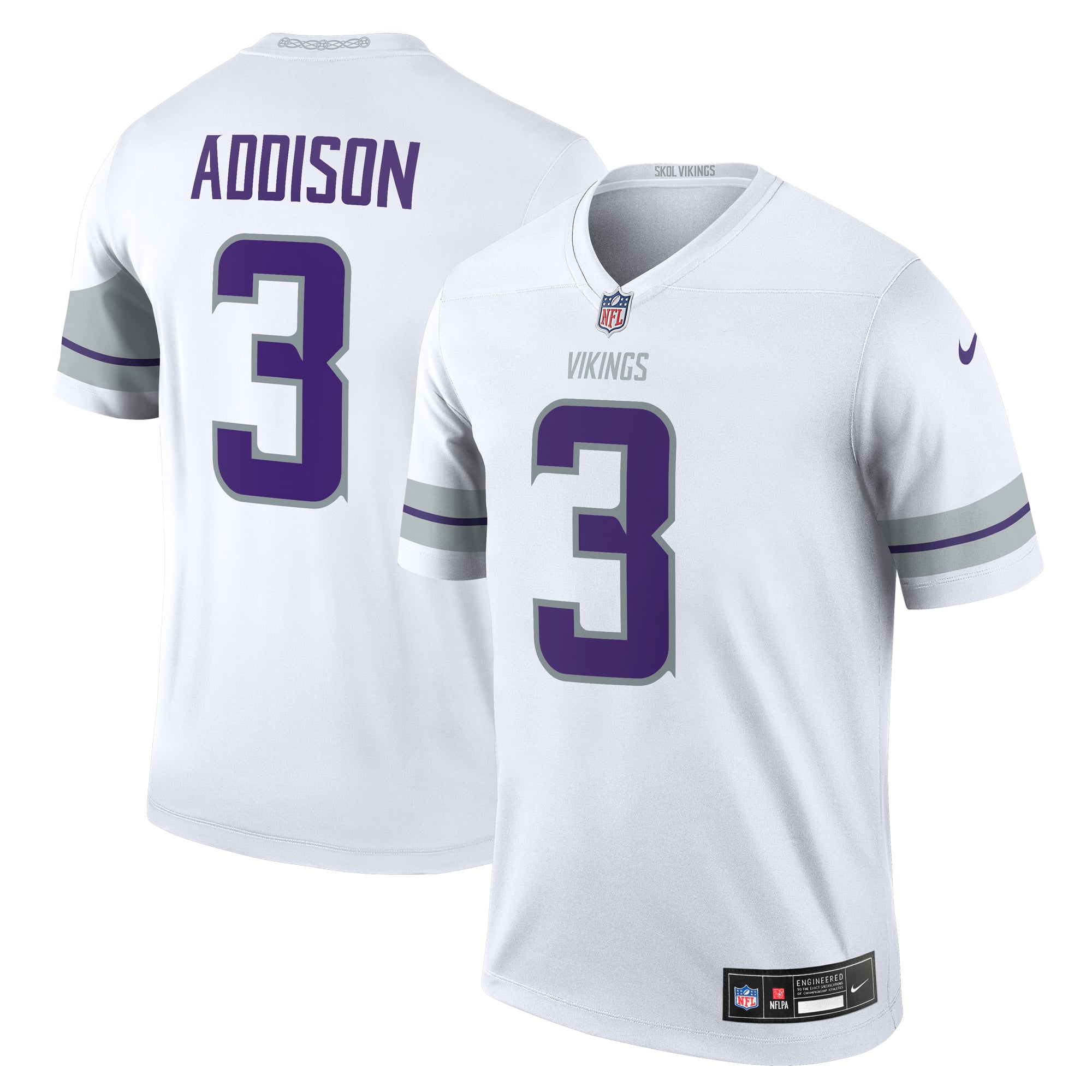 Jordan Addison Minnesota Vikings Player Legend Jersey - White