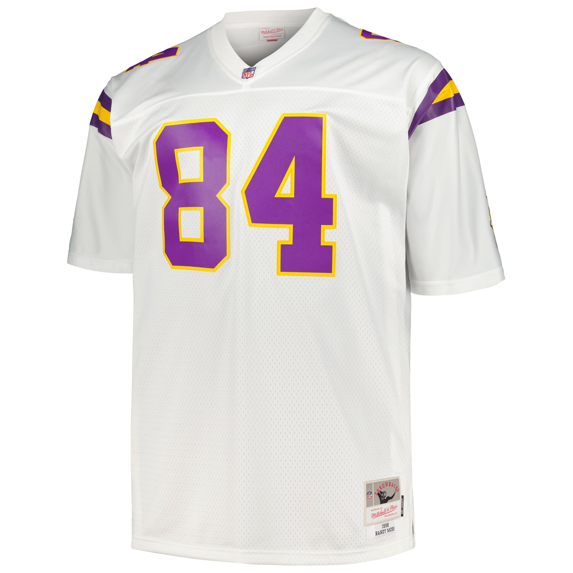 Randy Moss Minnesota Vikings Player Big & Tall Throwback Jersey - White