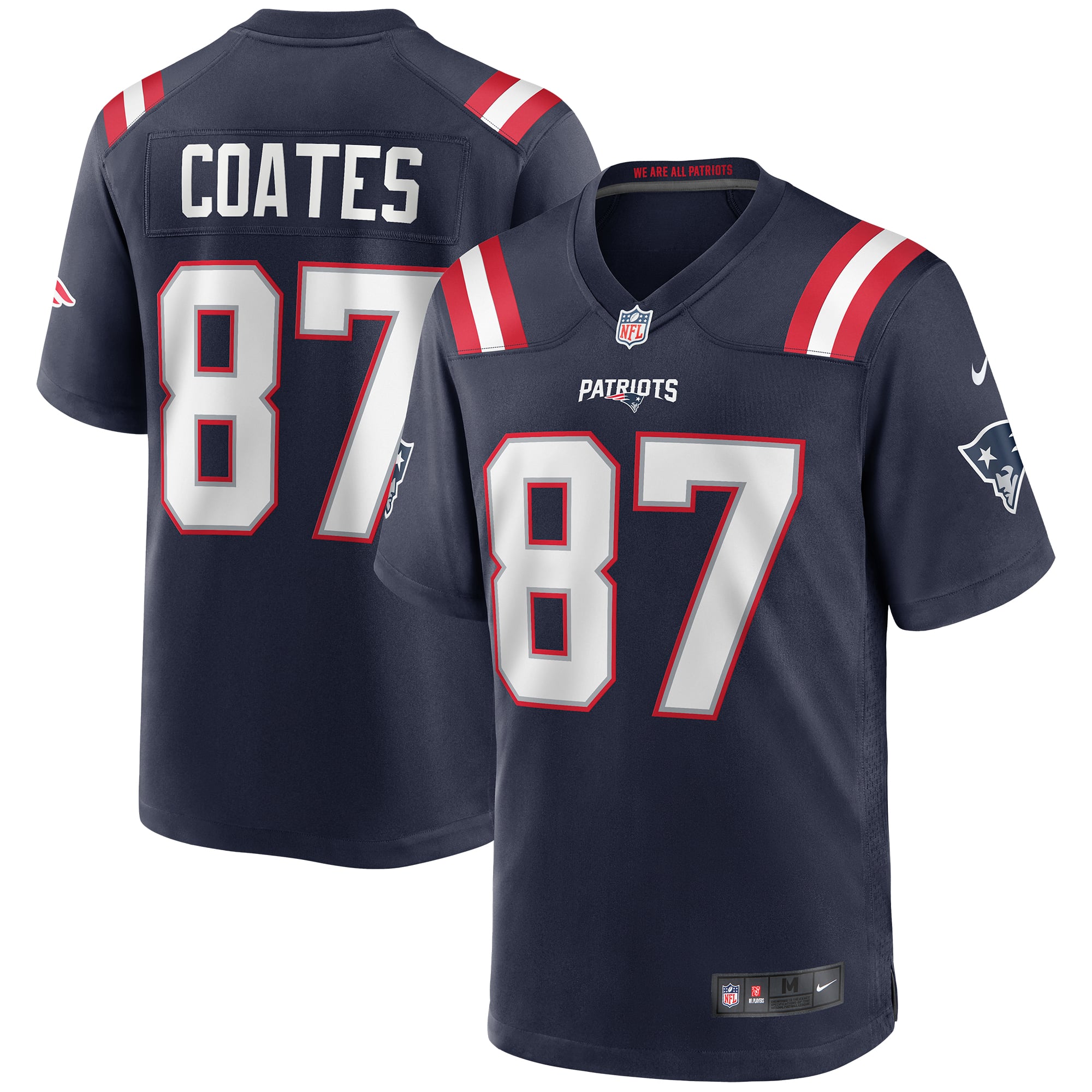 Ben Coates New England Patriots Player Game Jersey - Navy