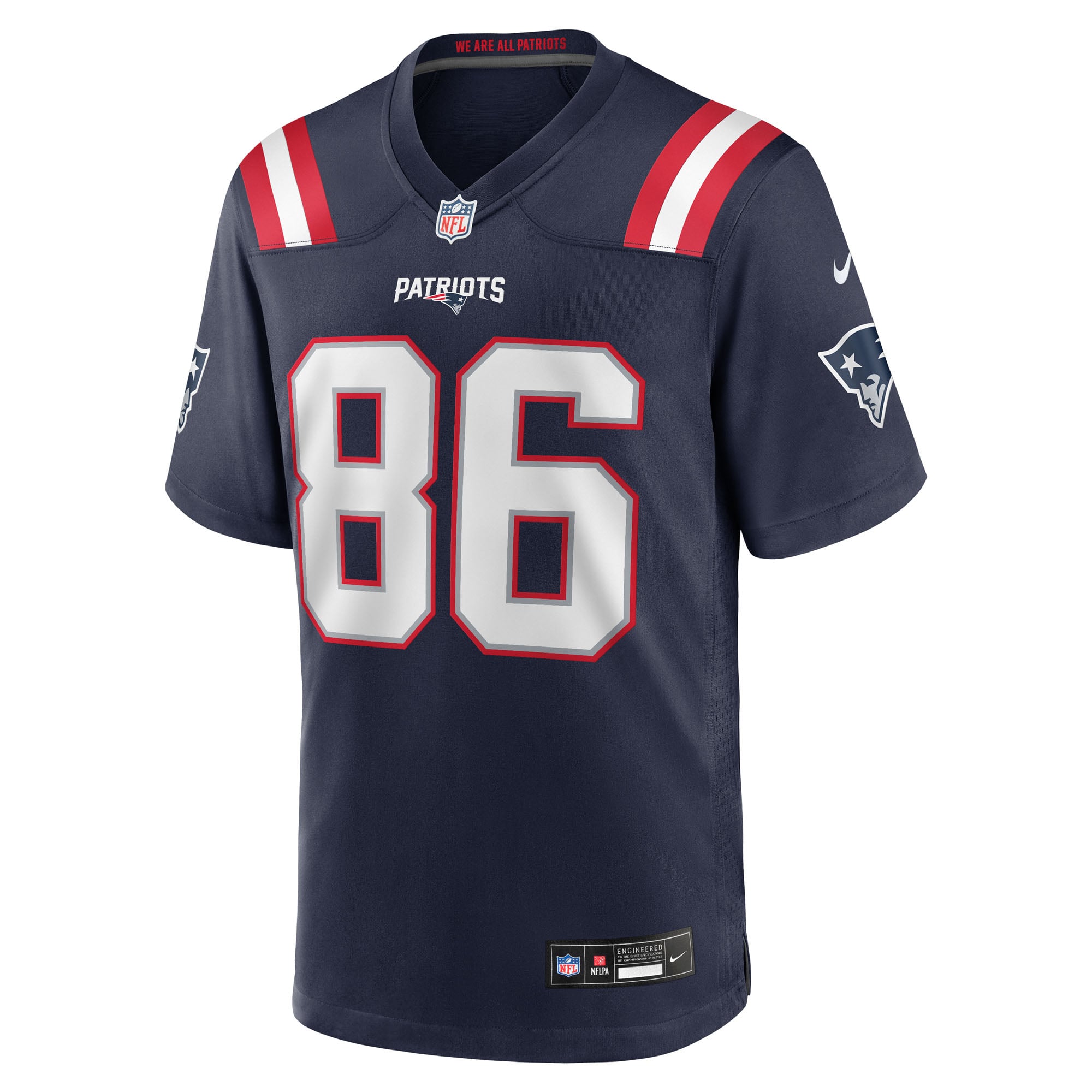 Efton Chism III New England Patriots Team Game Jersey - Navy
