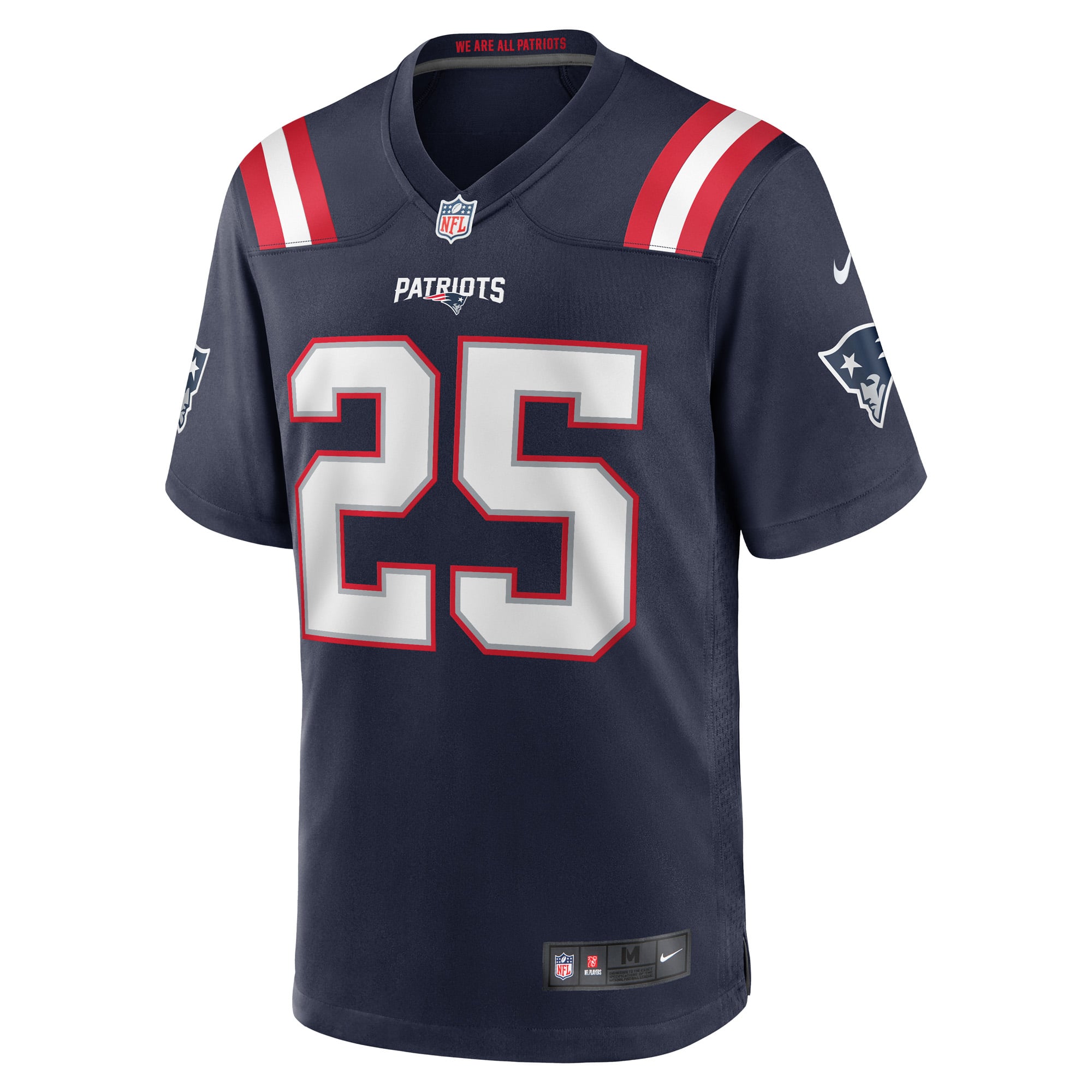 Marcus Jones New England Patriots Player Game Jersey - Navy