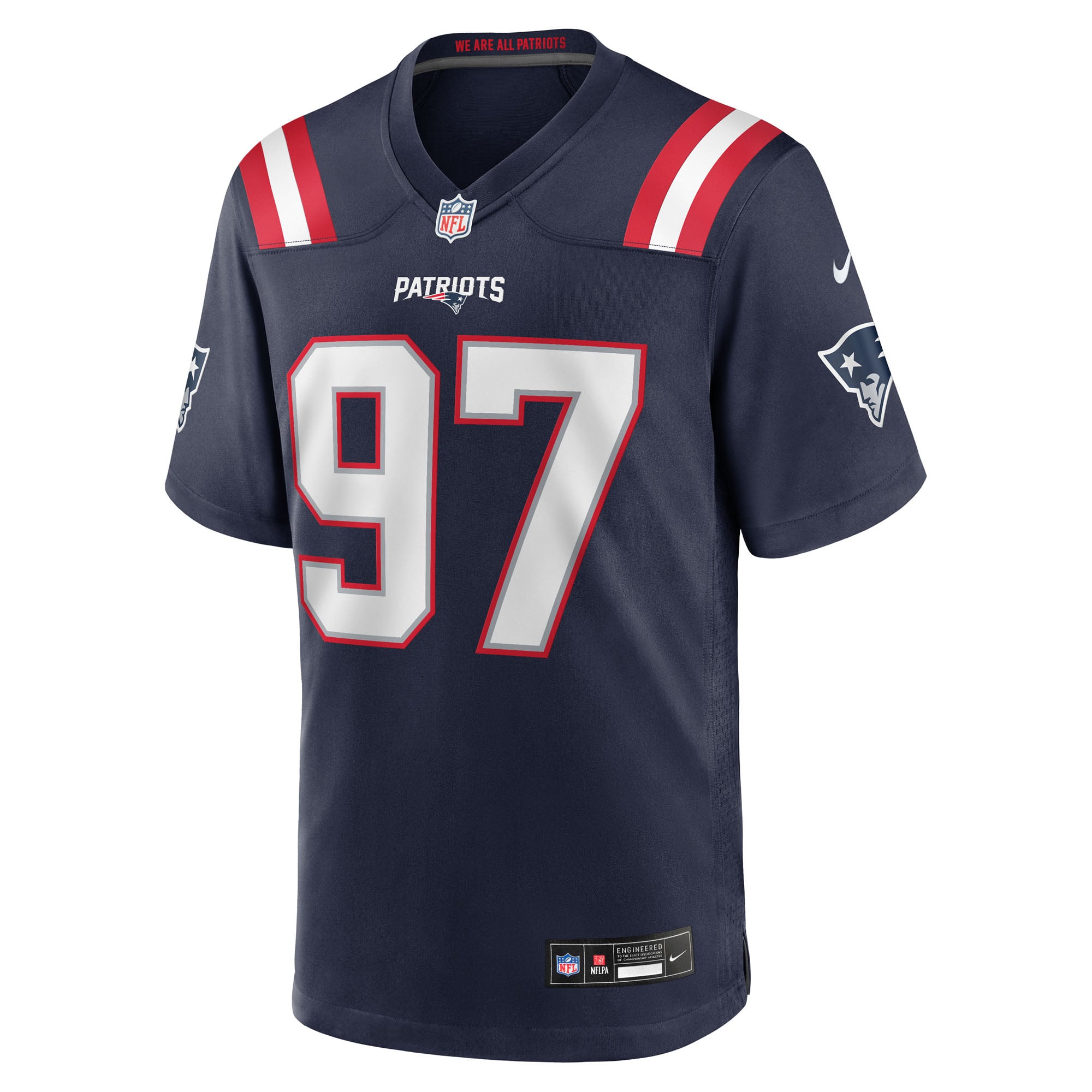Milton Williams New England Patriots Player Game Jersey - Navy