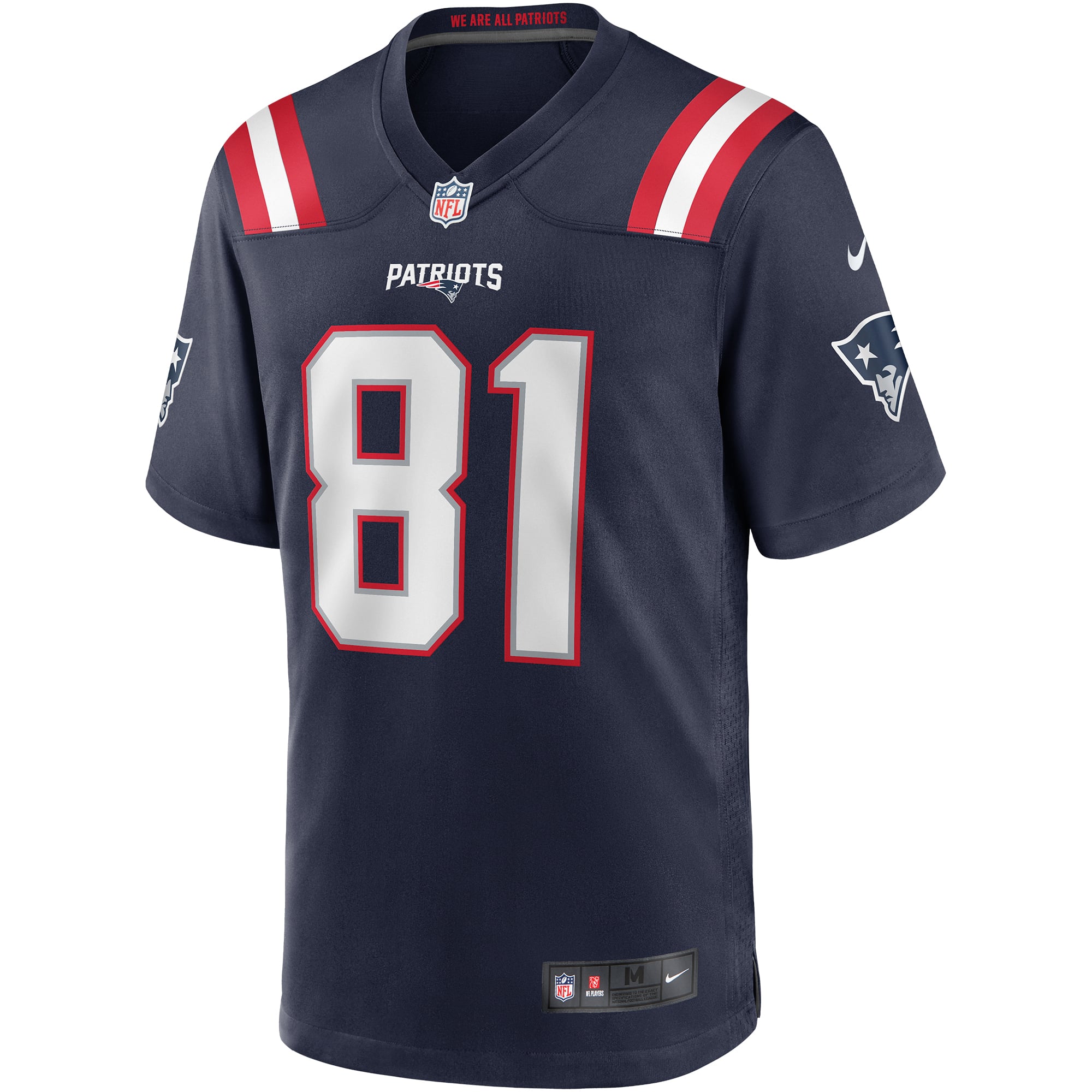 Randy Moss New England Patriots Player Game Jersey - Navy