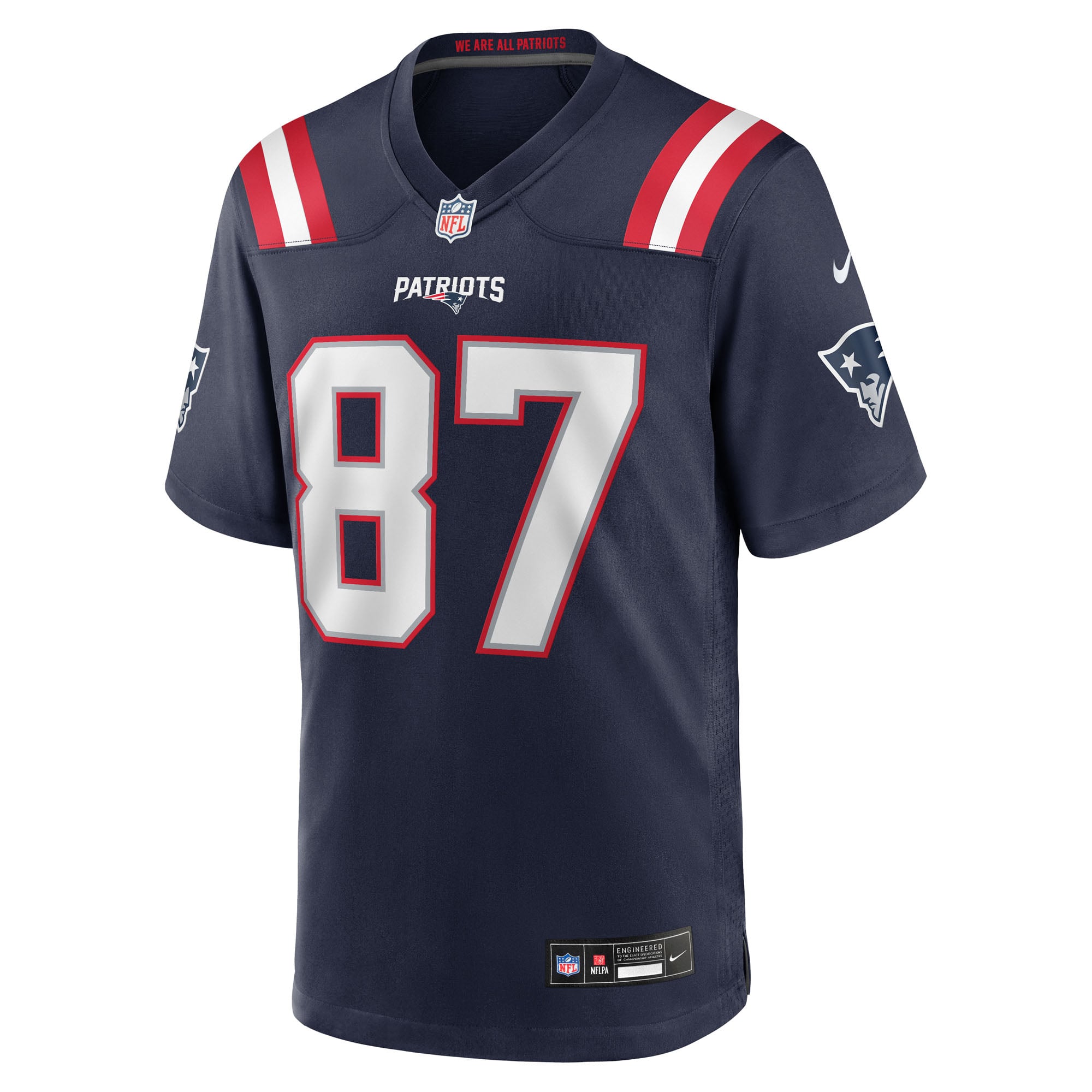 Rob Gronkowski New England Patriots Team Player Game Jersey - Navy