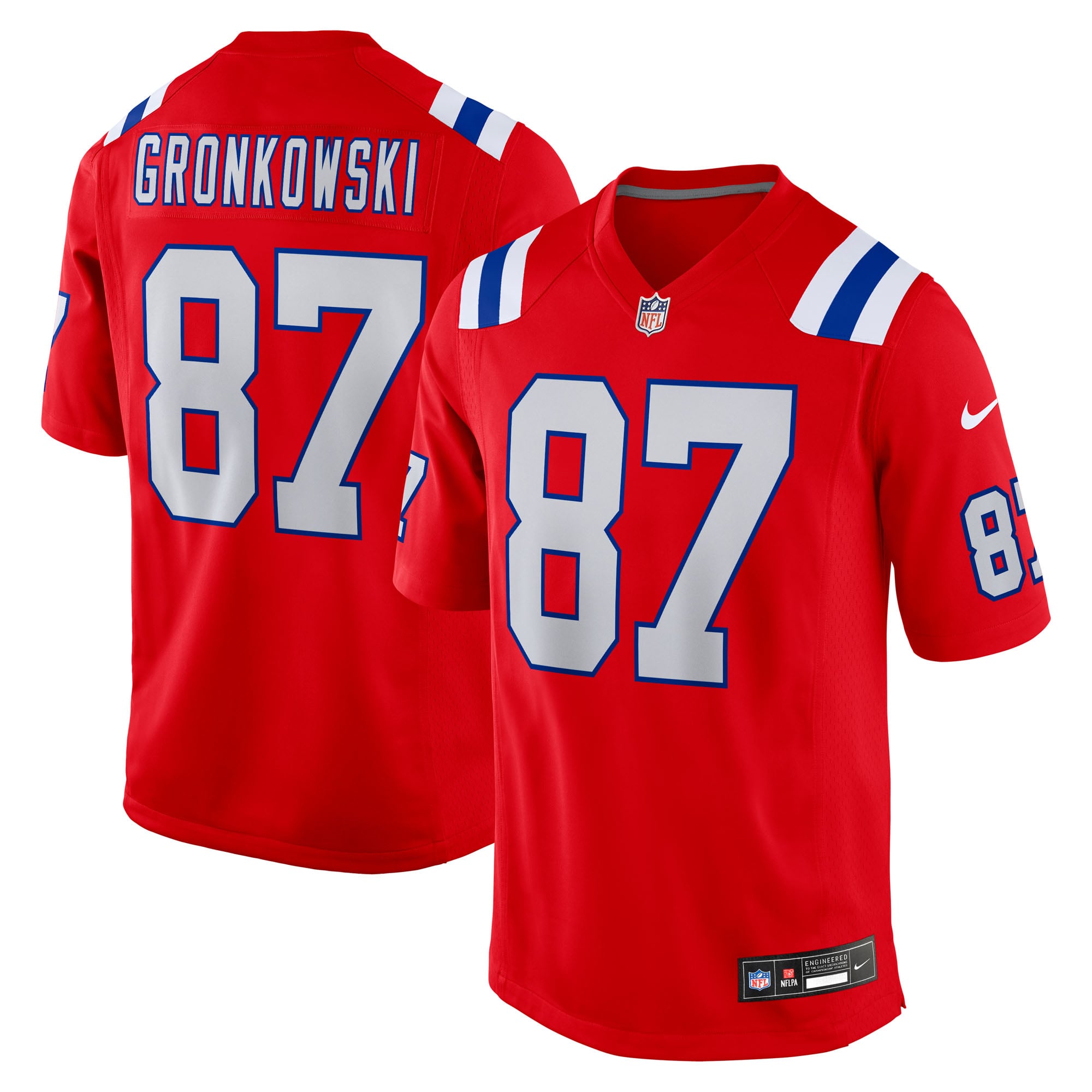 Rob Gronkowski New England Patriots Player Alternate Game Jersey - Red