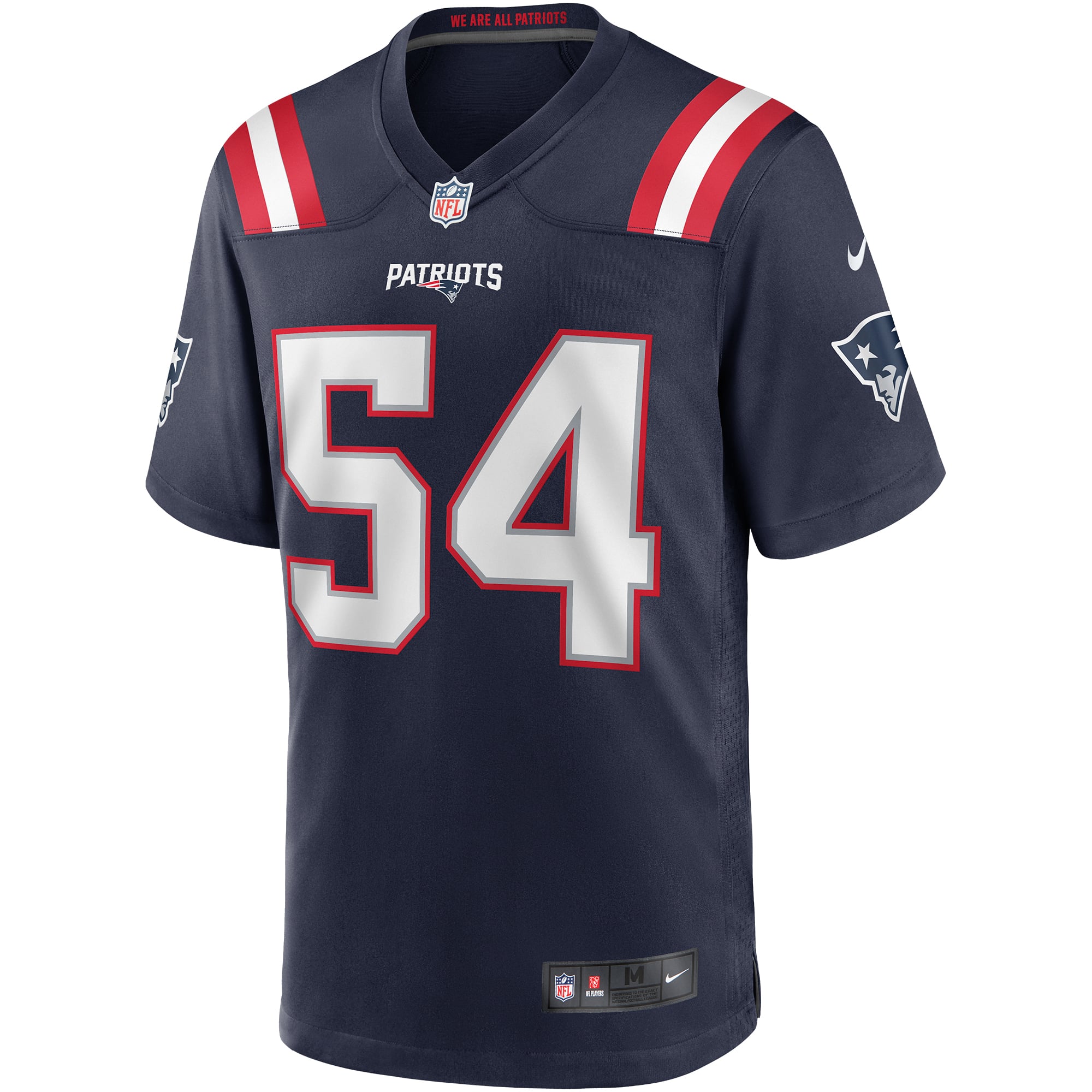 Tedy Bruschi New England Patriots Player Game Jersey - Navy