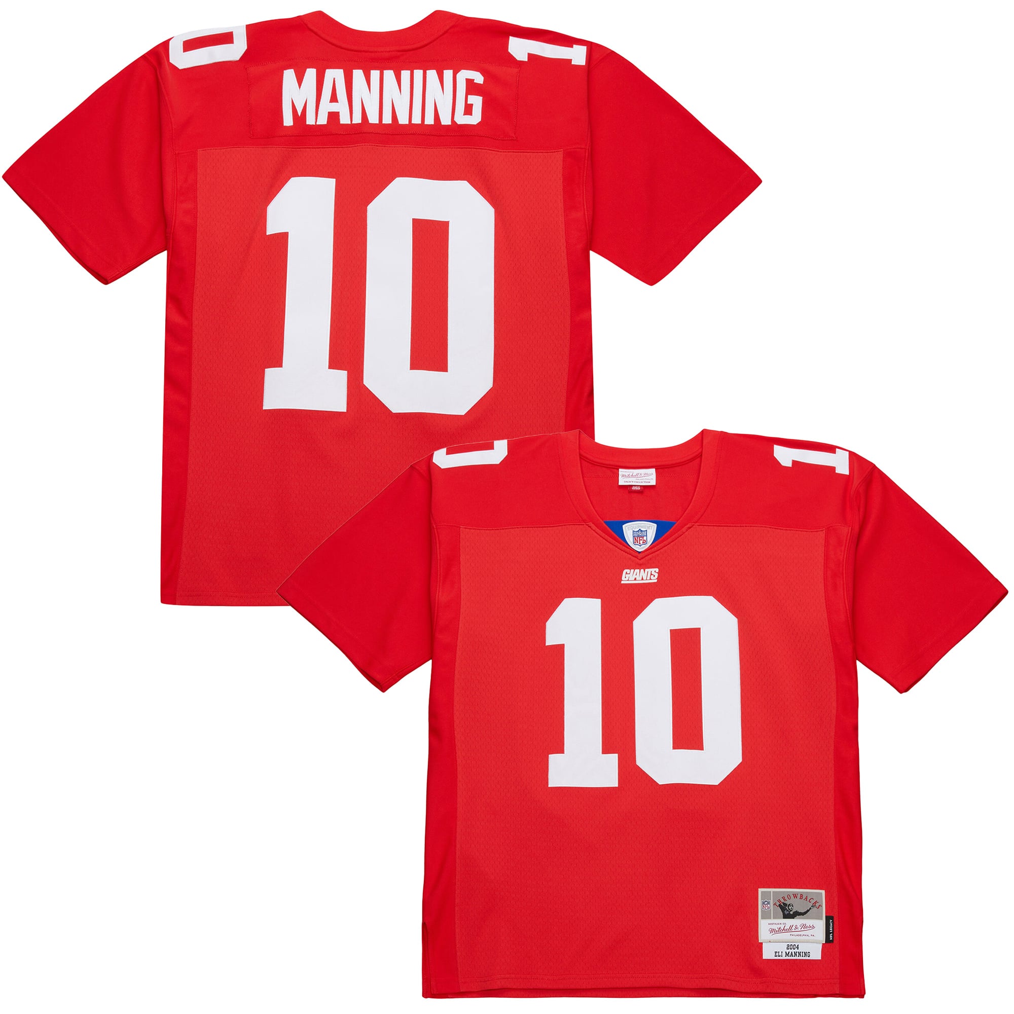 Eli Manning New York Giants Throwback Jersey - Red