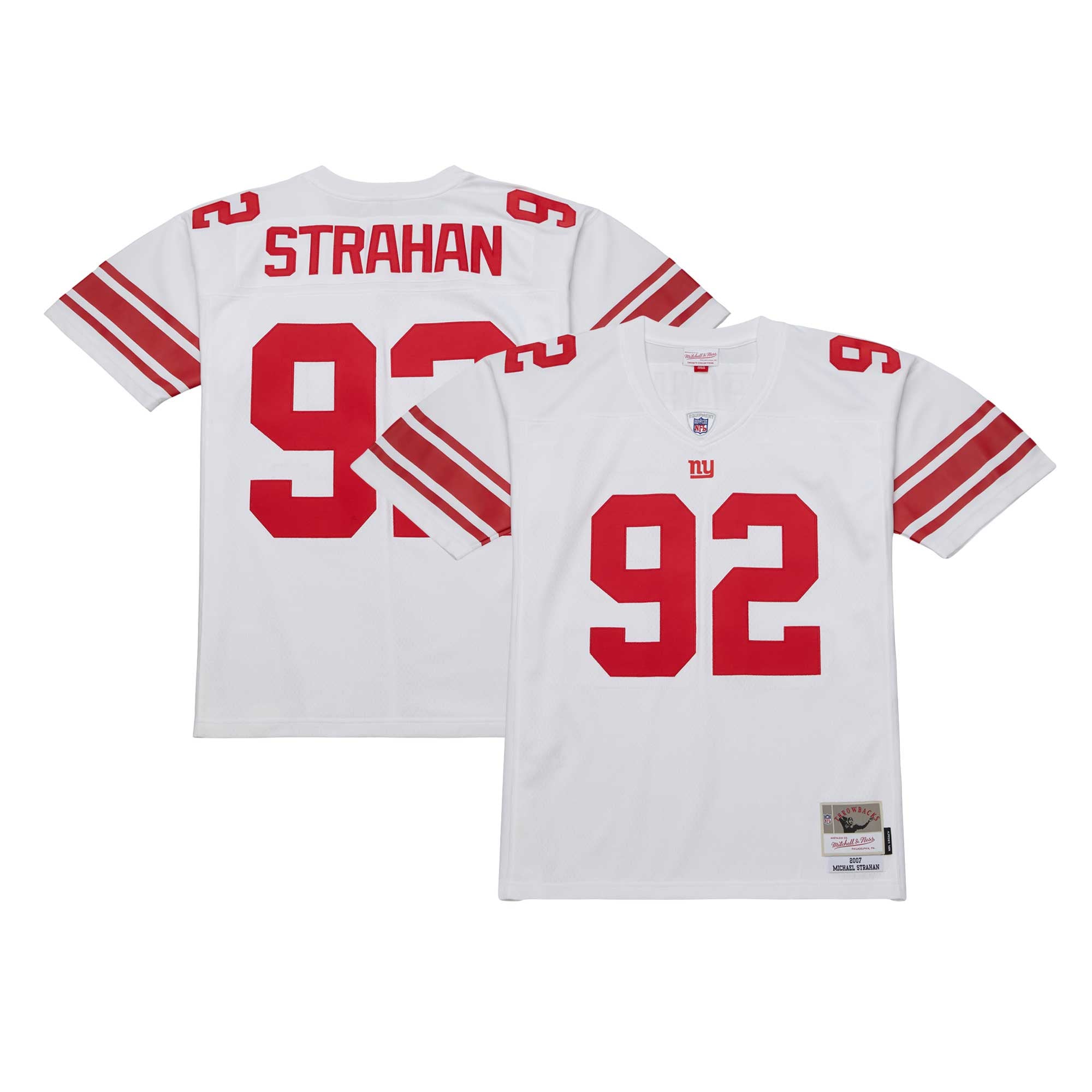 Michael Strahan New York Giants Throwback Jersey - White