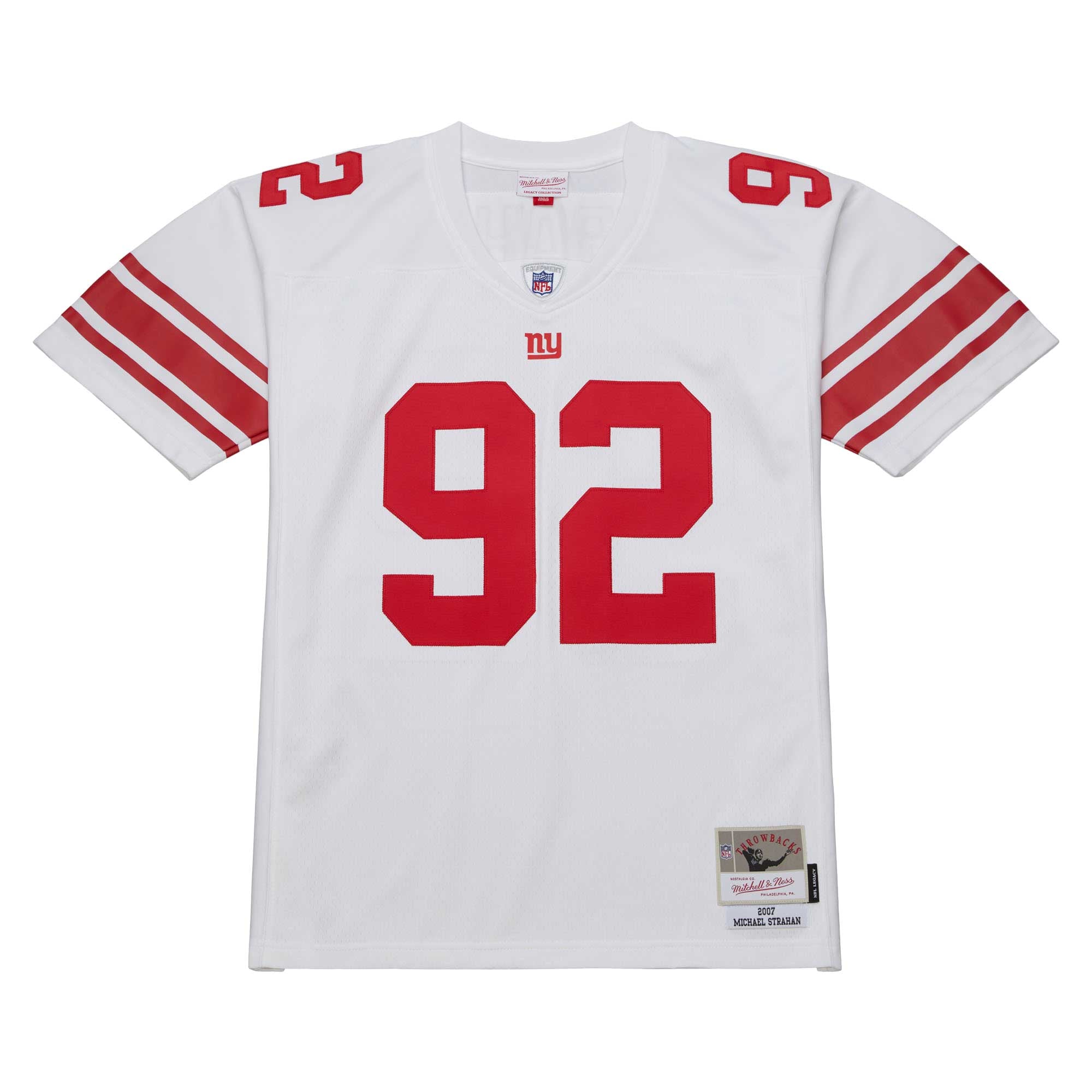 Michael Strahan New York Giants Throwback Jersey - White