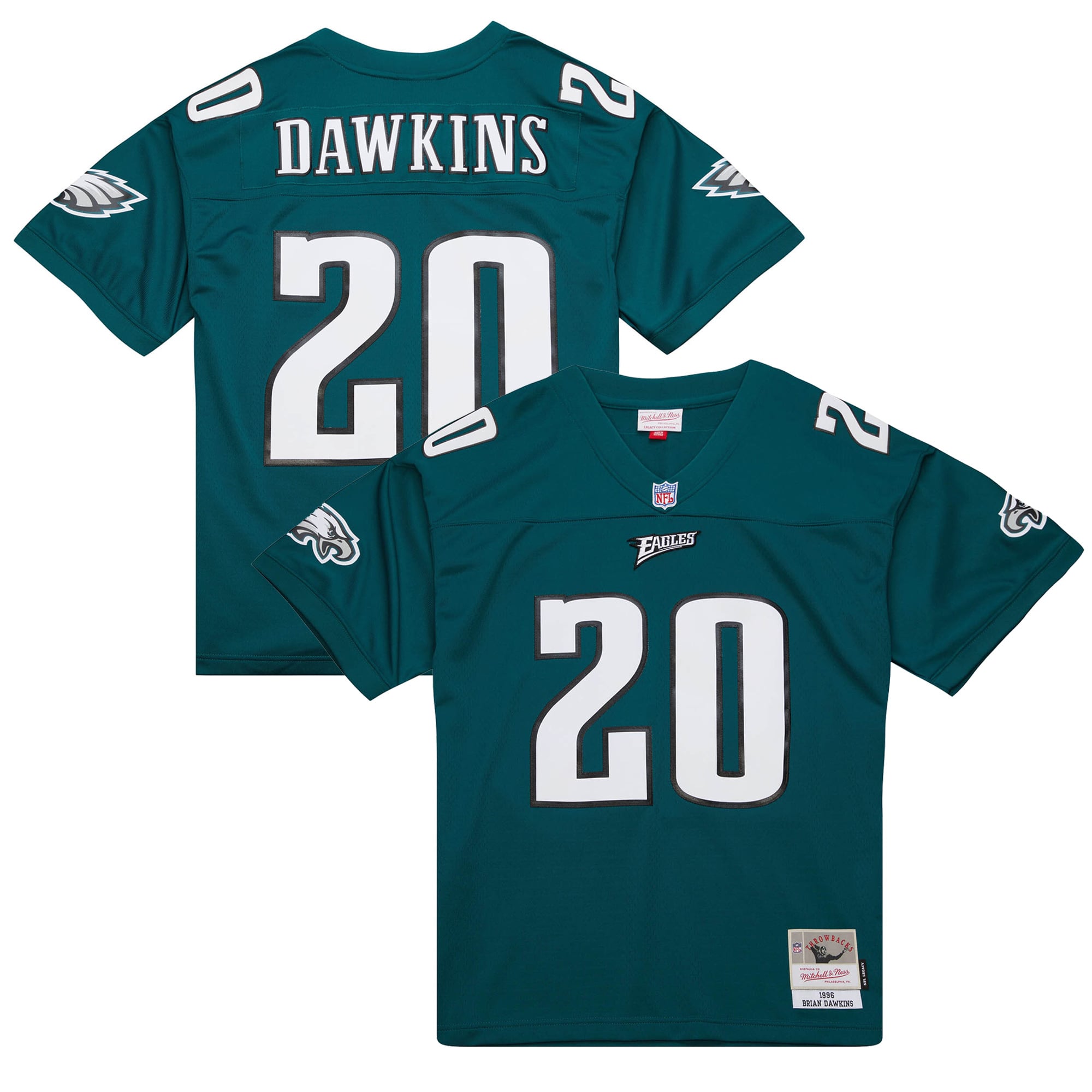Brian Dawkins Philadelphia Eagles Throwback Jersey - Green