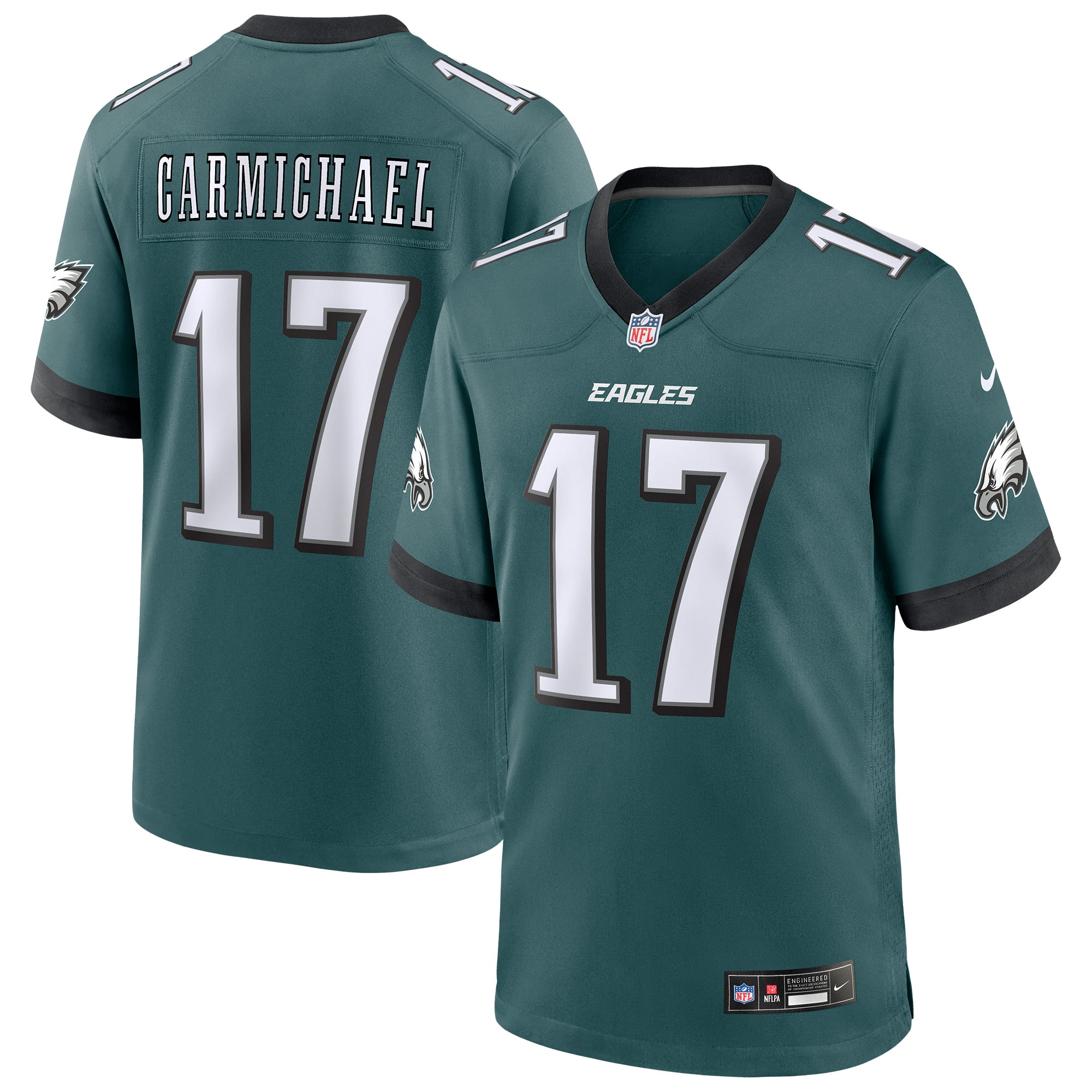 Harold Carmichael Philadelphia Eagles Team Player Game Jersey - Midnight Green