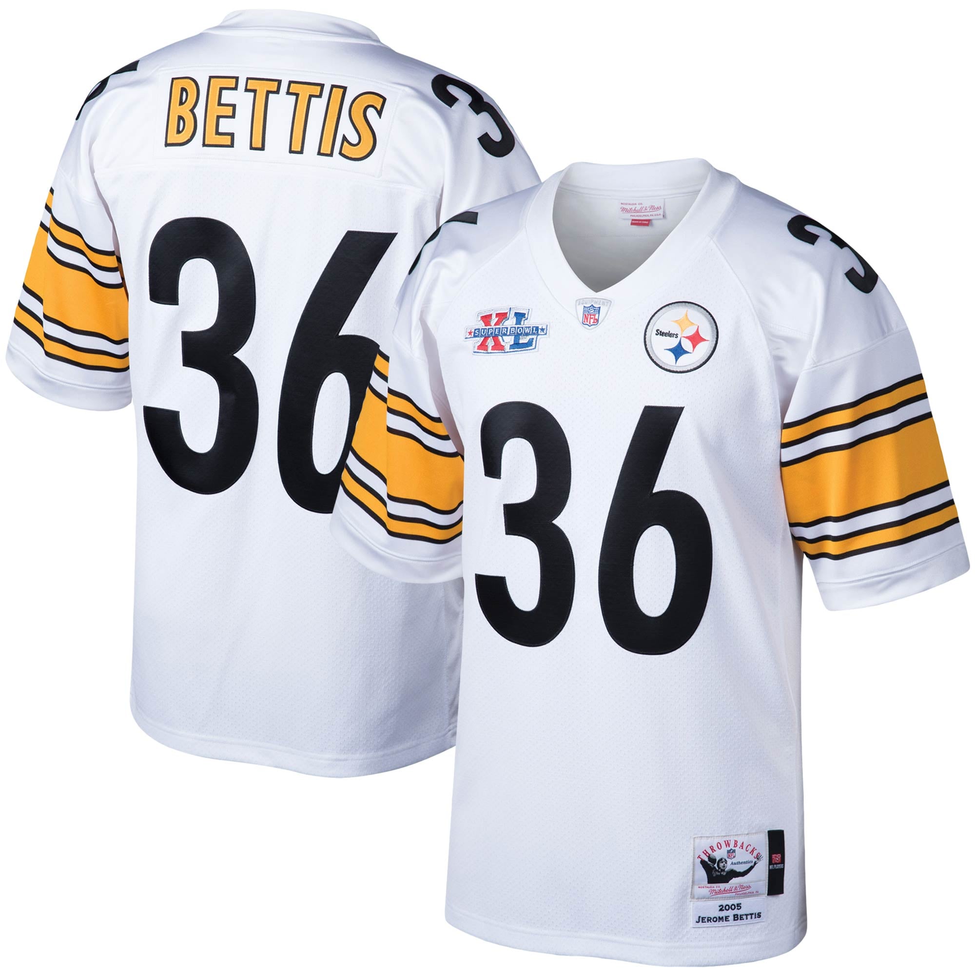 Jerome Bettis Pittsburgh Steelers Player Throwback Jersey - White
