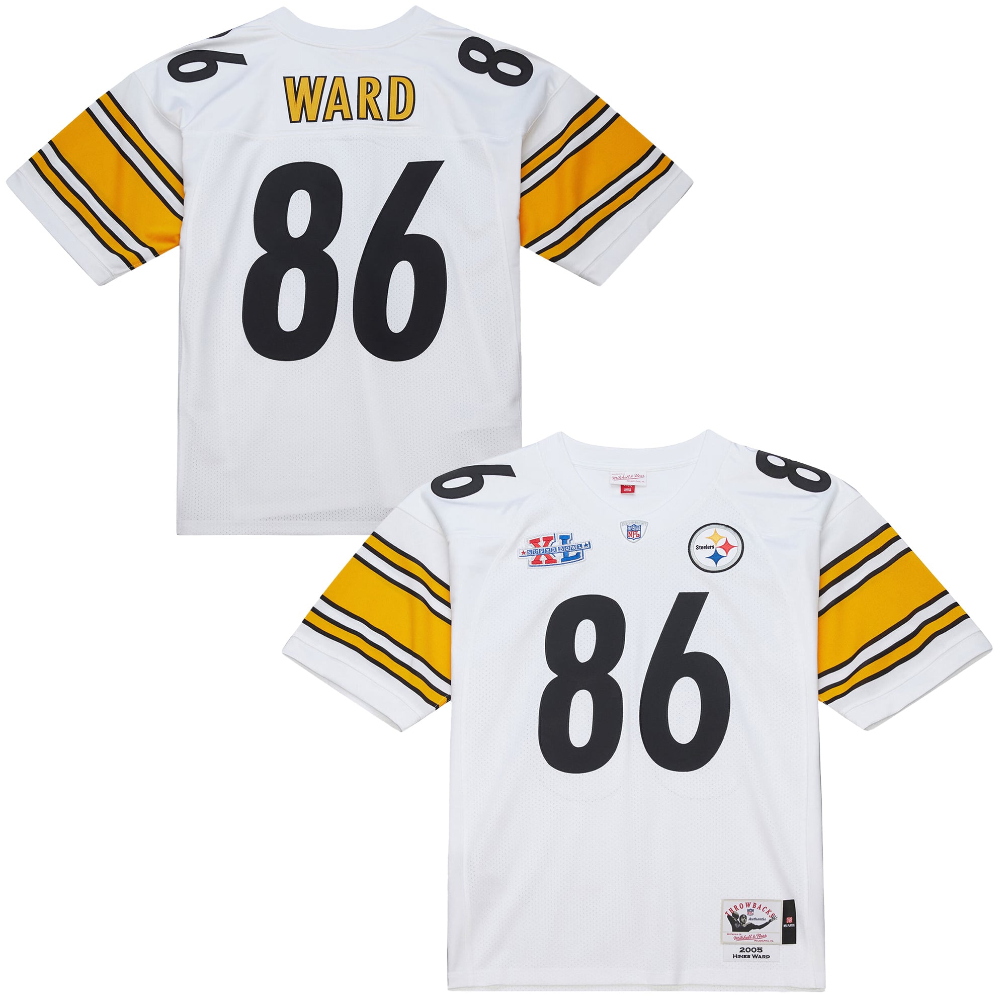 Hines Ward Pittsburgh Steelers Player Throwback Jersey - White
