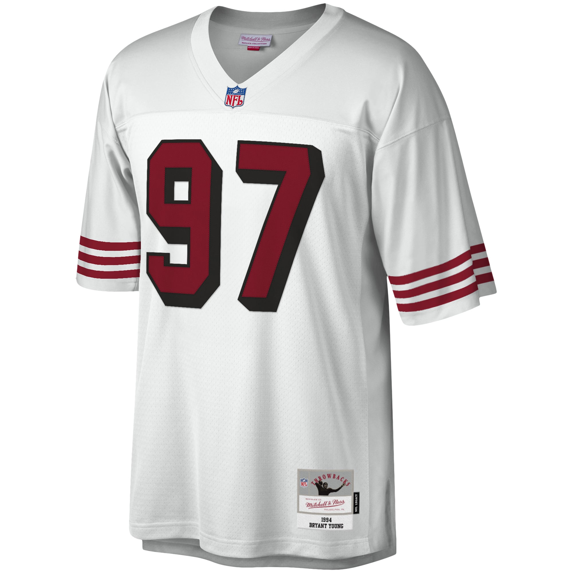 Bryant Young San Francisco 49ers Throwback Jersey - White