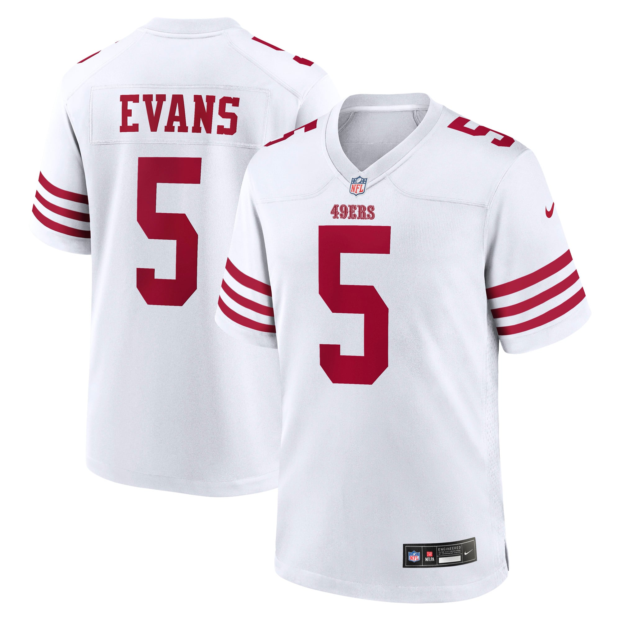 Mike Evans San Francisco 49ers Game Jersey - White