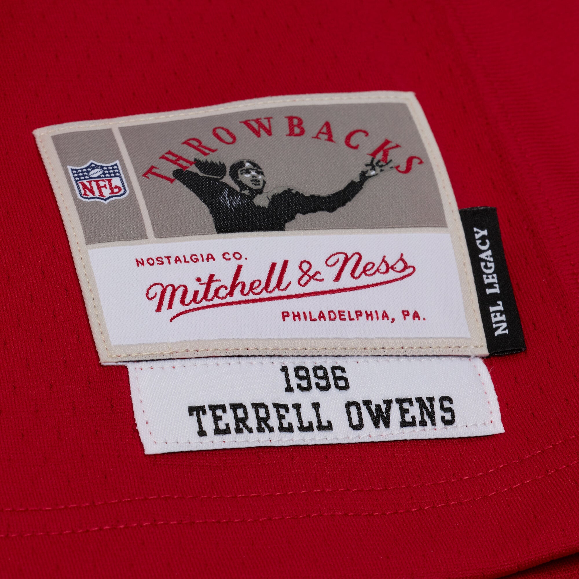 Terrell Owens San Francisco 49ers Player Throwback Jersey - Red